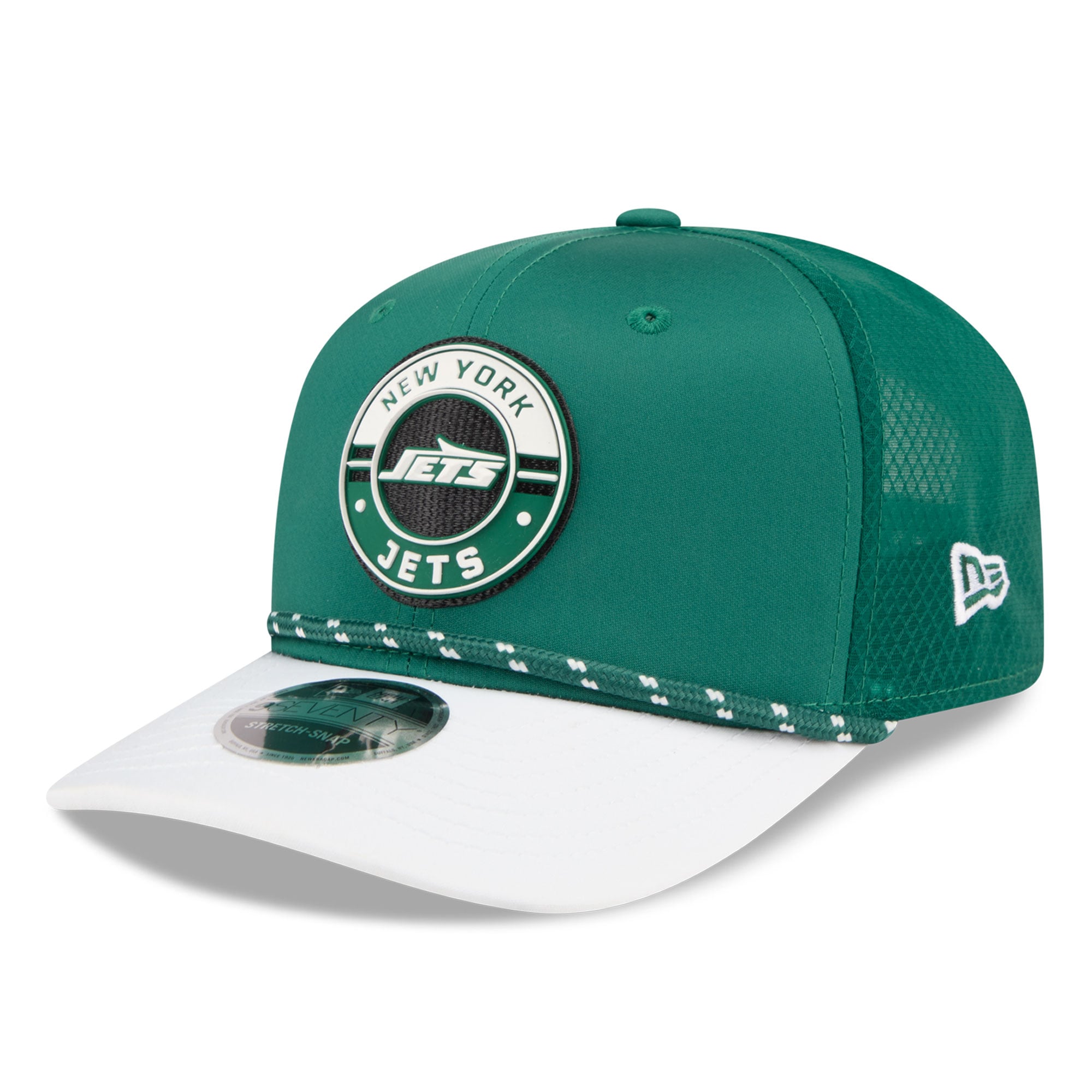 Casquette ajustable New Era verte et blanche New York Jets Game 9SEVENTY pour homme