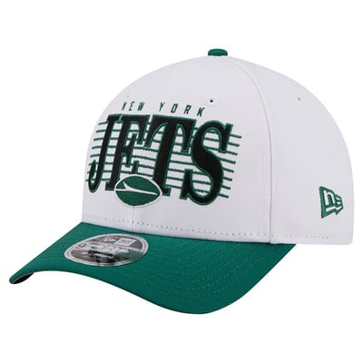 New York Jets New Era Loyal 9FORTY M-Crown Adjustable Hat - White