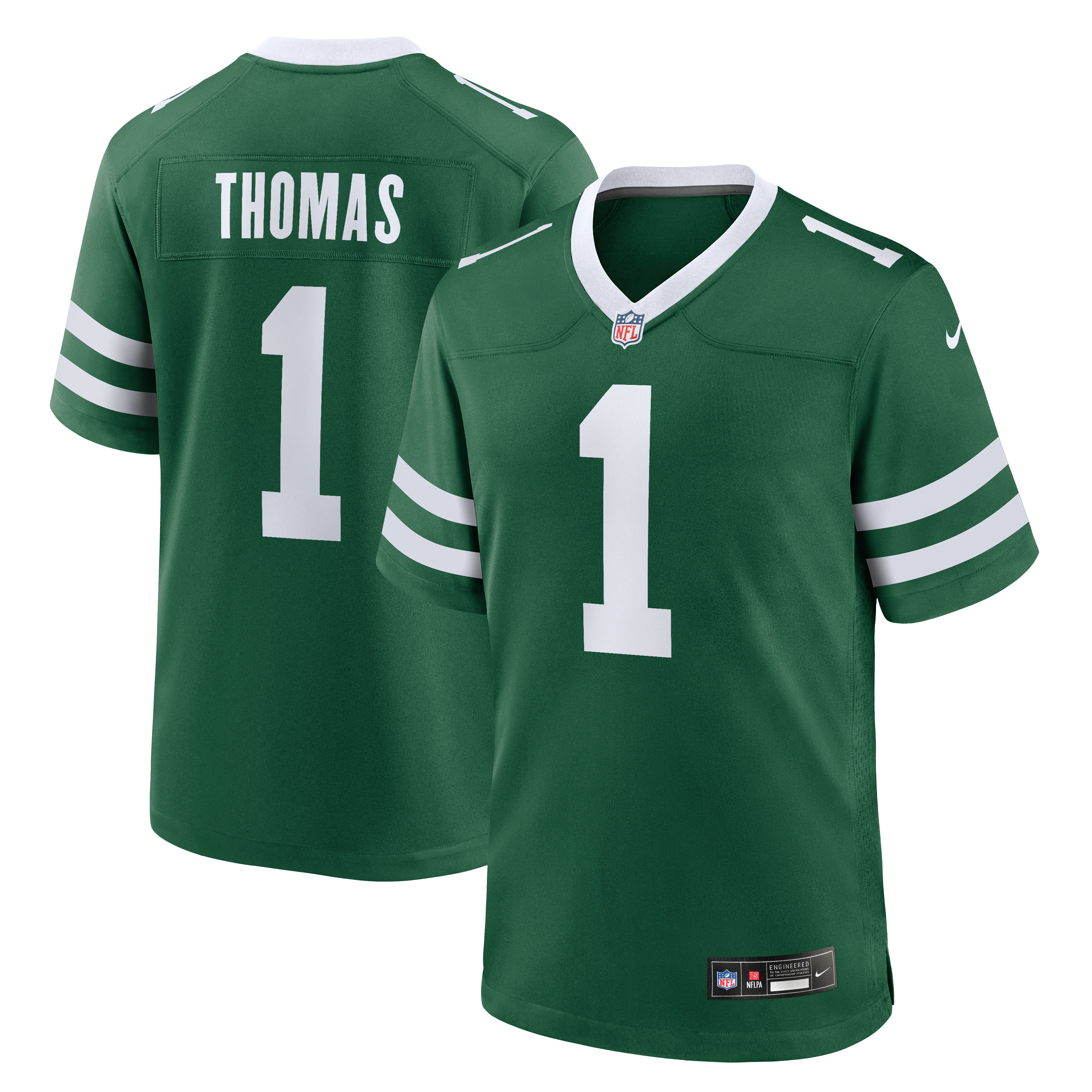 Maillot de match Nike Azareye'h Thomas Legacy Green New York Jets pour homme