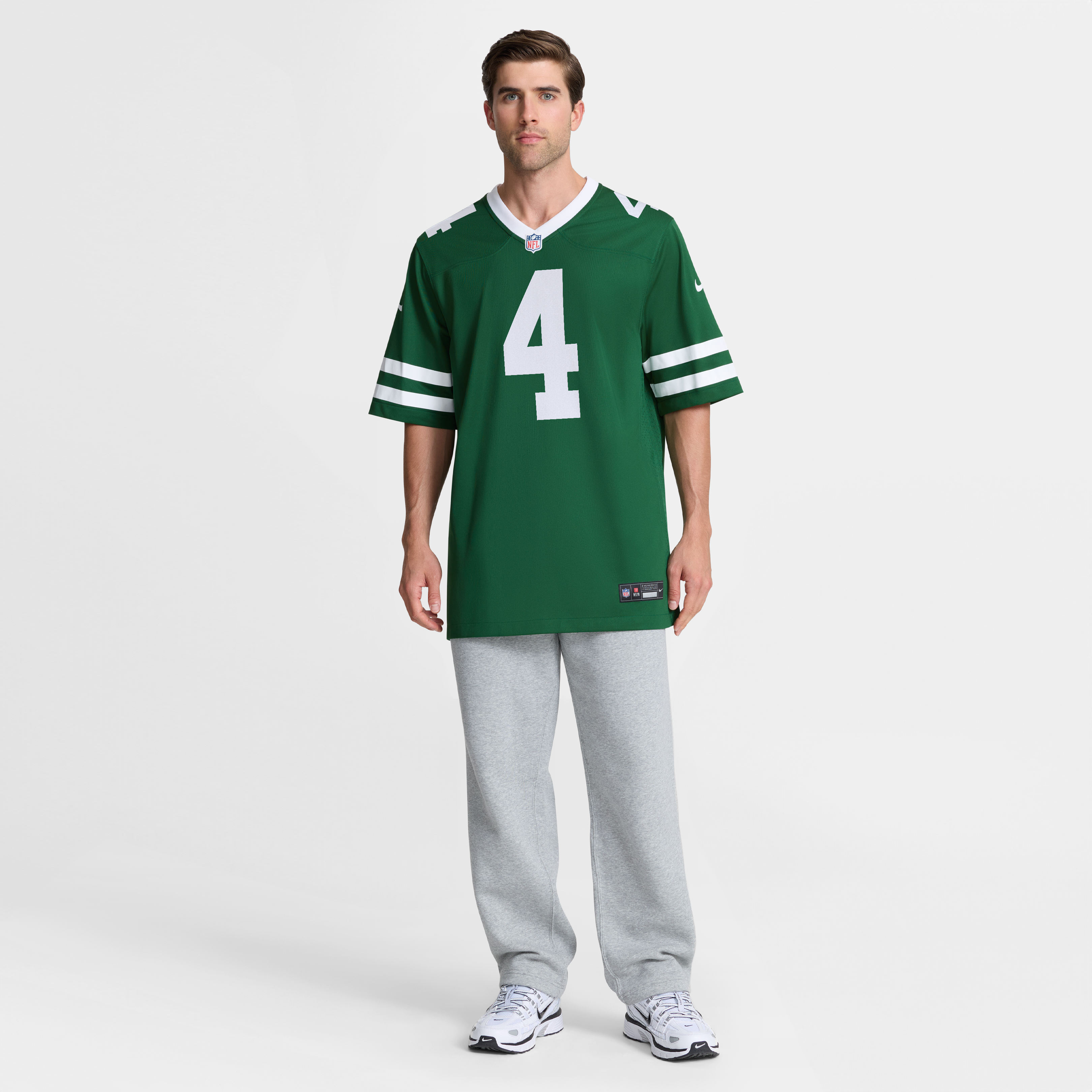 Maillot de match Nike Bailey Zappe Legacy Green pour homme, New York Jets.