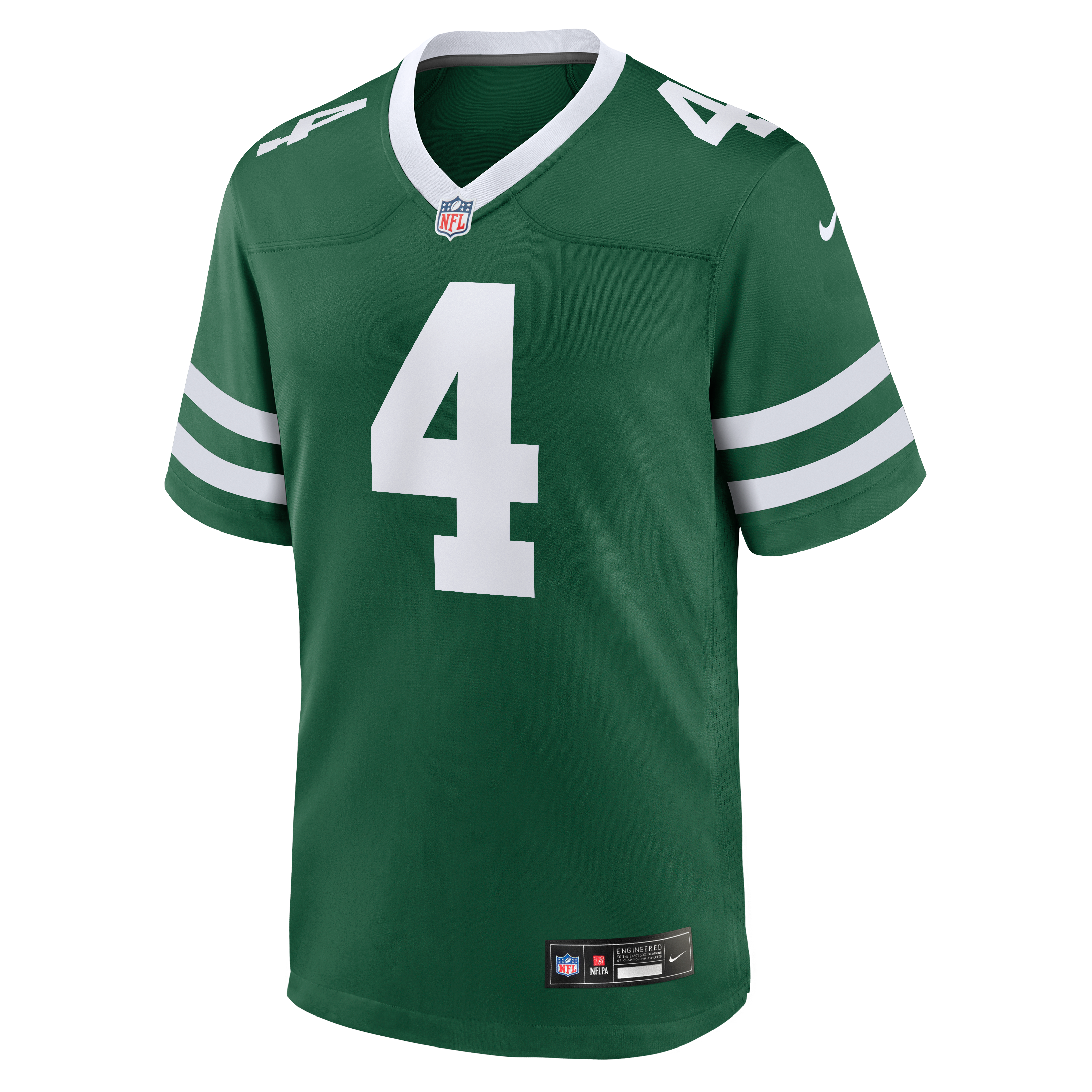 Maillot de match Nike Bailey Zappe Legacy Green pour homme, New York Jets.