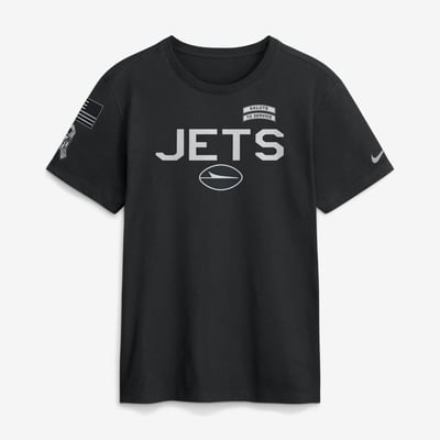  New York Jets Nike 2026 Salute to Service Sideline Dri-FIT T-Shirt - Black