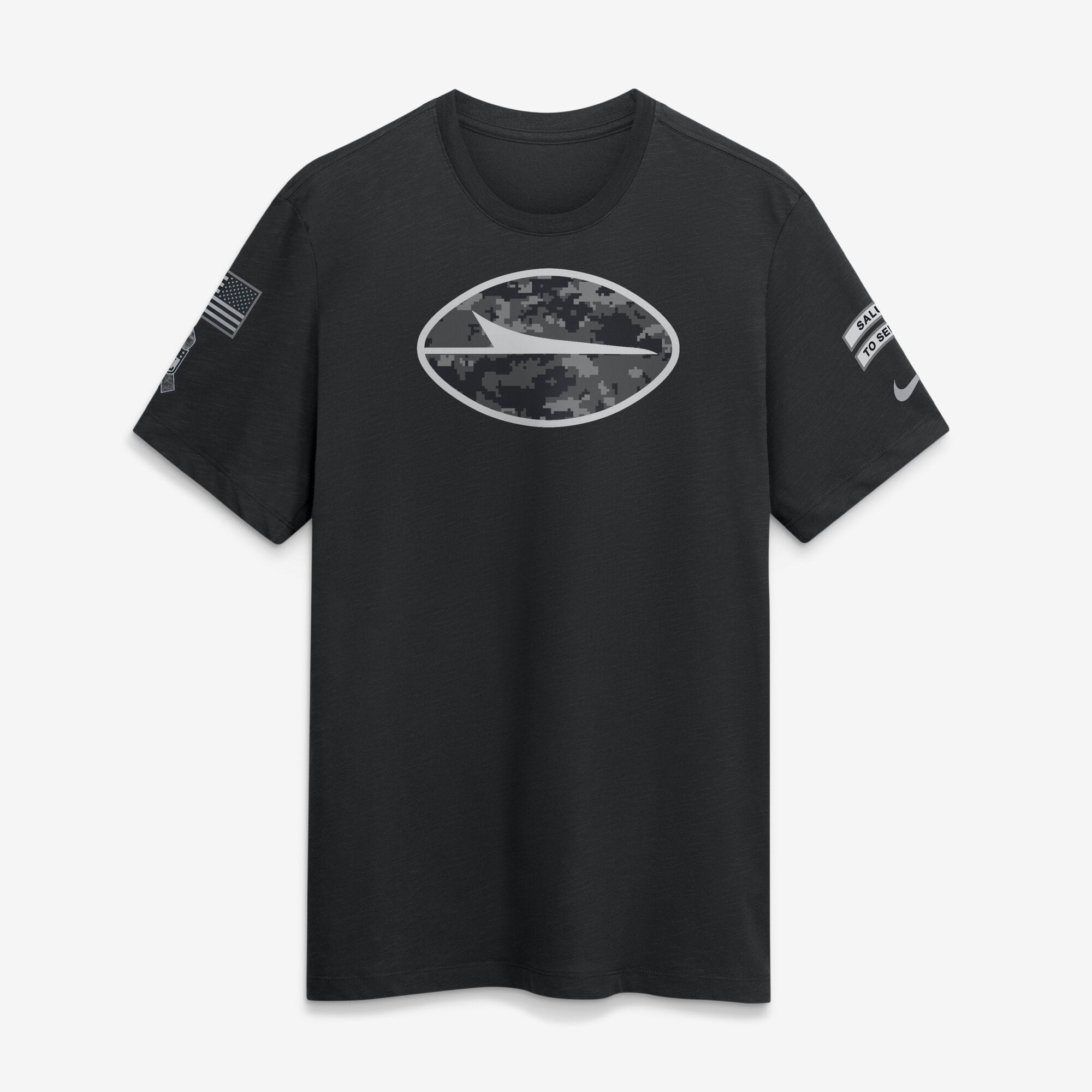 T-shirt Nike noir pour homme New York Jets 2026 Salute to Service