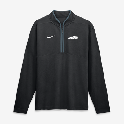  New York Jets Nike Dri-FIT Victory Half-Zip Pullover - Black