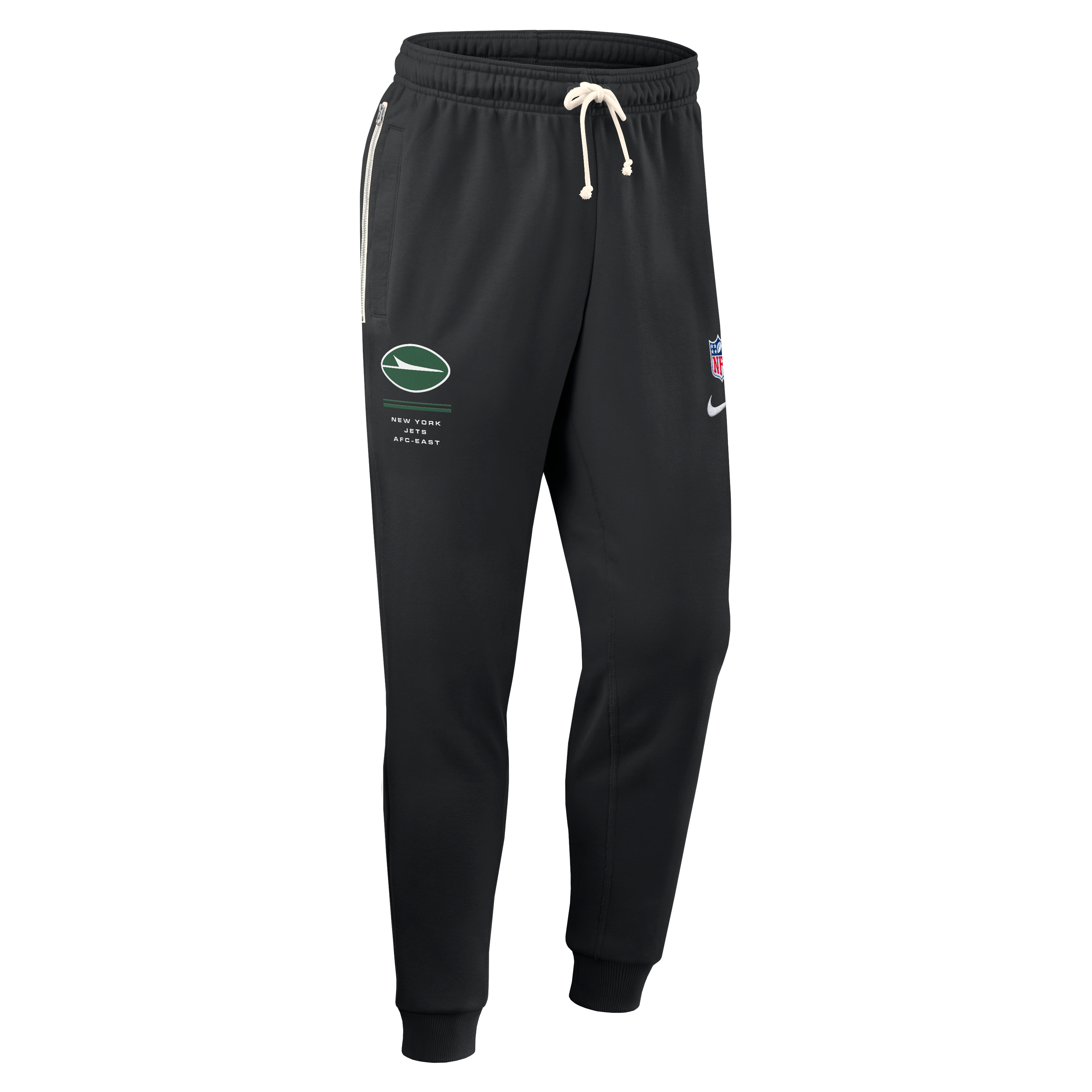 Men's Nike Black New York Jets Sideline Standard Issue Touchback Kick Dri-FIT Taper Pants