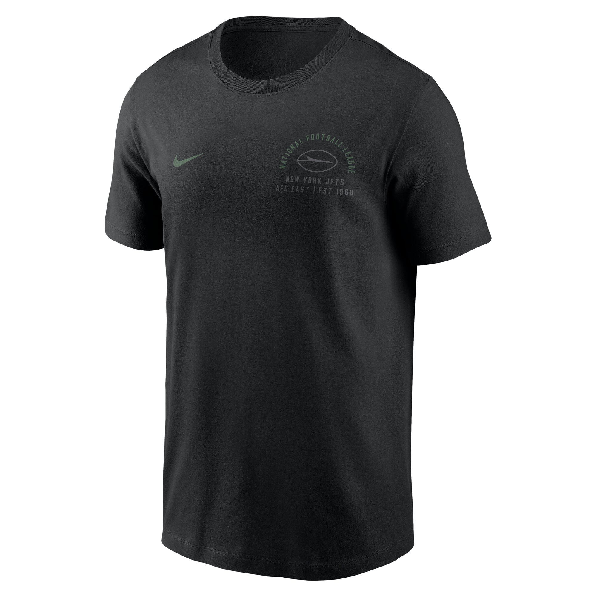 Men's Nike Black New York Jets Split Logo T-Shirt