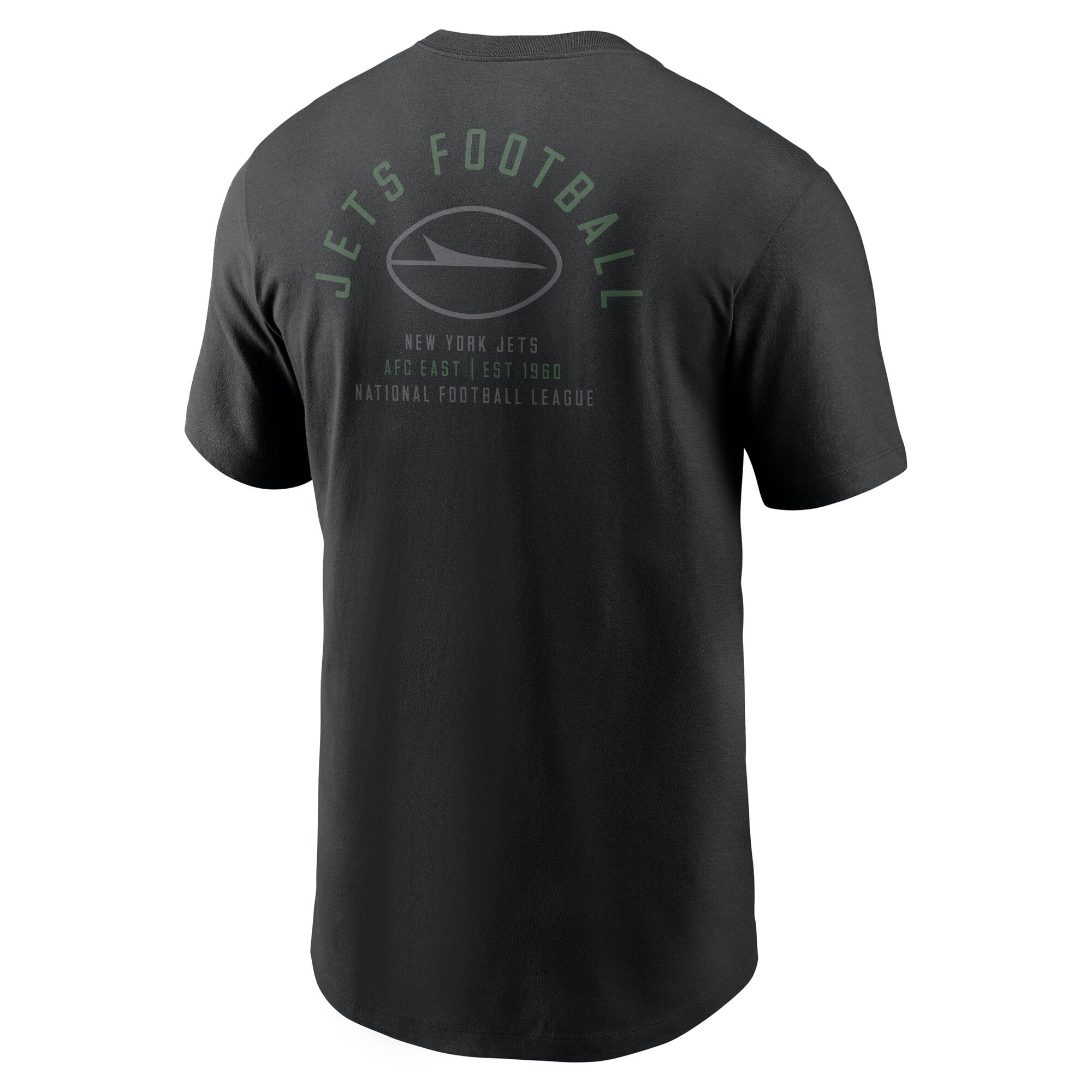 Men's Nike Black New York Jets Split Logo T-Shirt