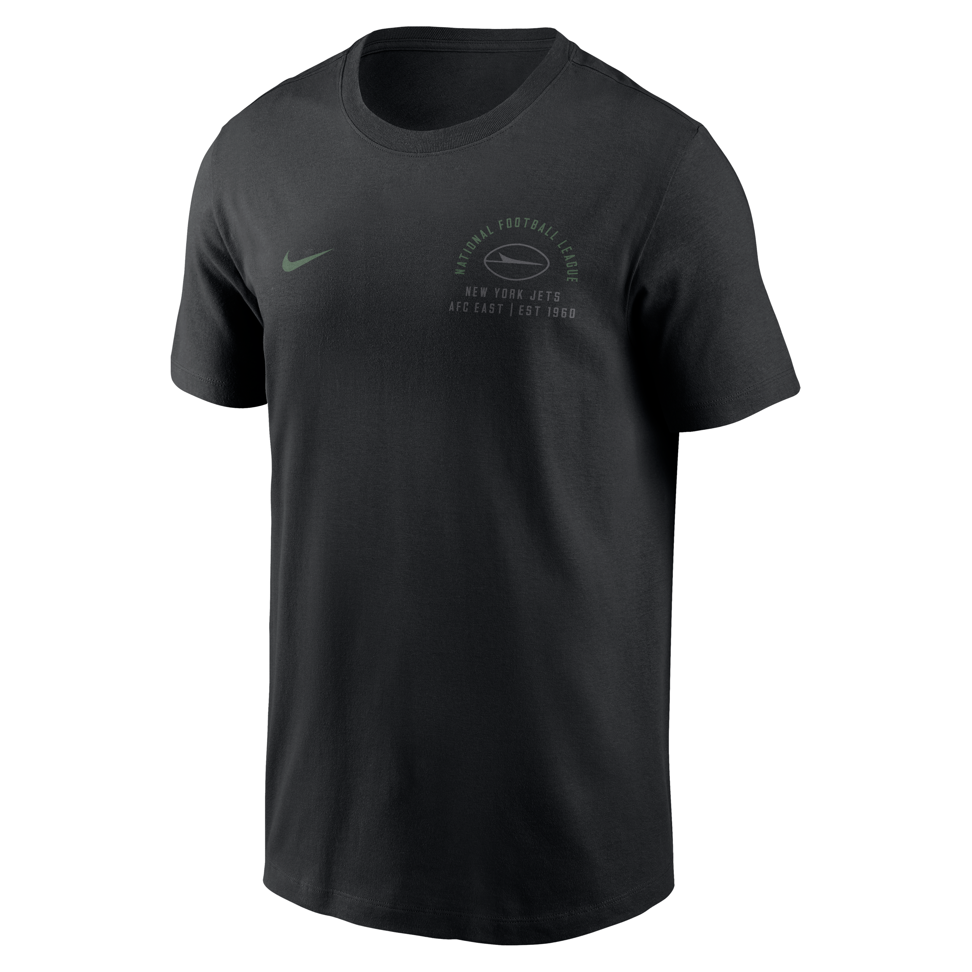 Men's Nike Black New York Jets Split Logo T-Shirt