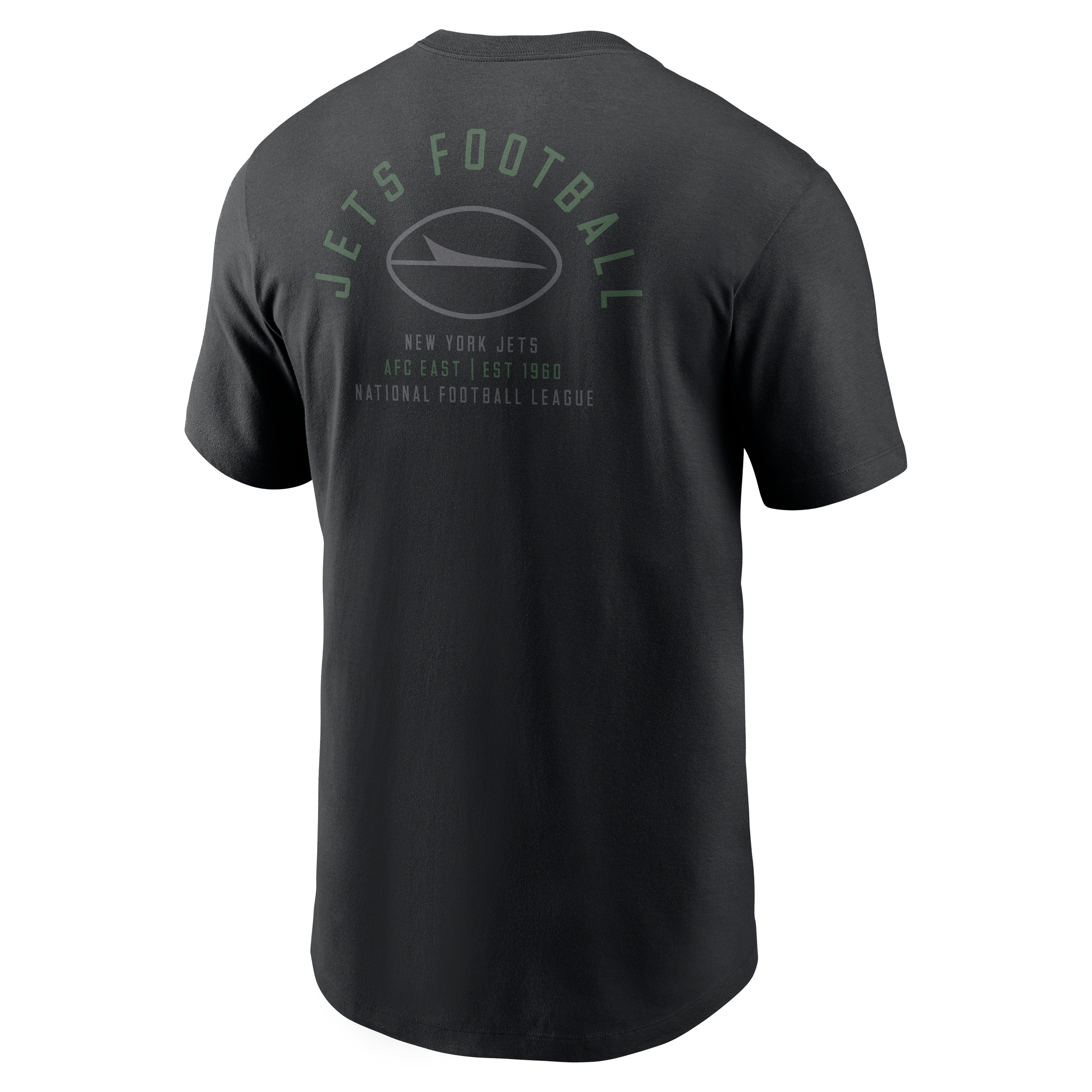 Men's Nike Black New York Jets Split Logo T-Shirt