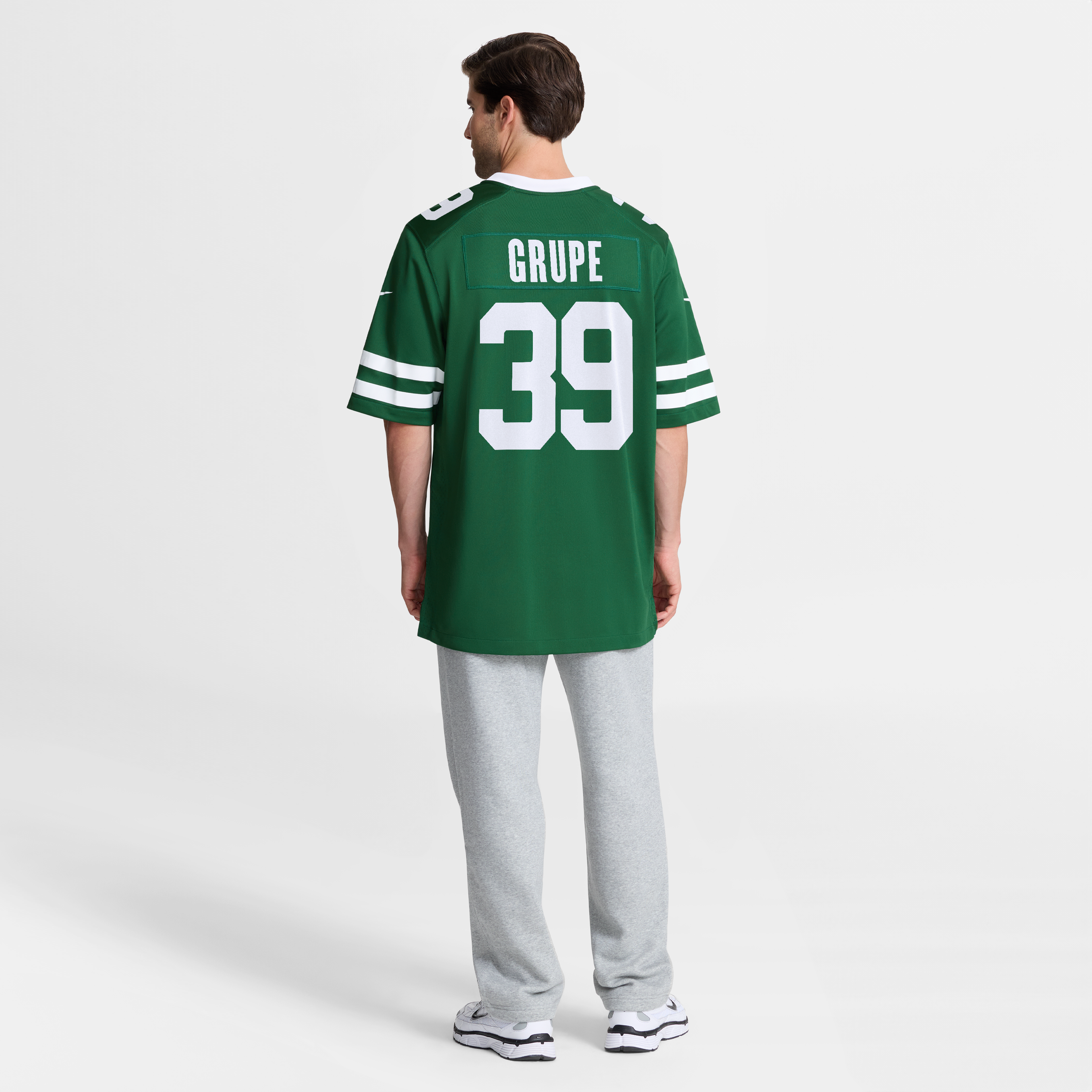 Maillot de match Nike Blake Grupe Legacy Green pour homme, New York Jets