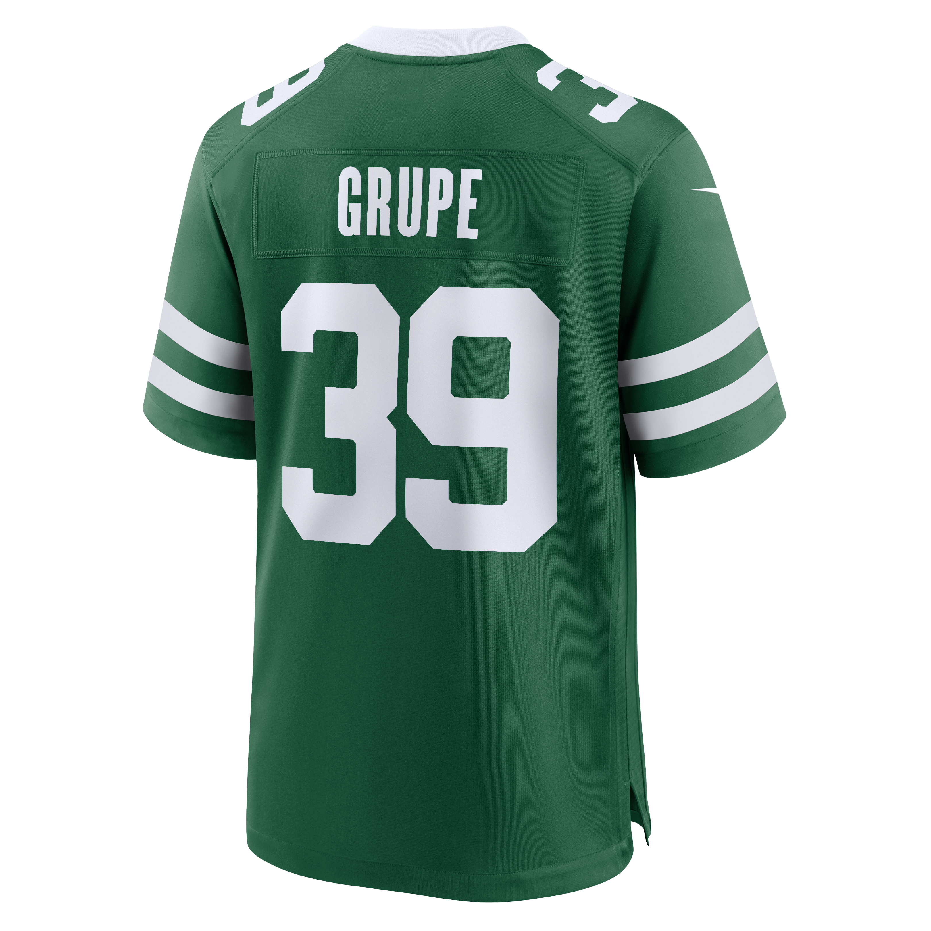 Maillot de match Nike Blake Grupe Legacy Green pour homme, New York Jets