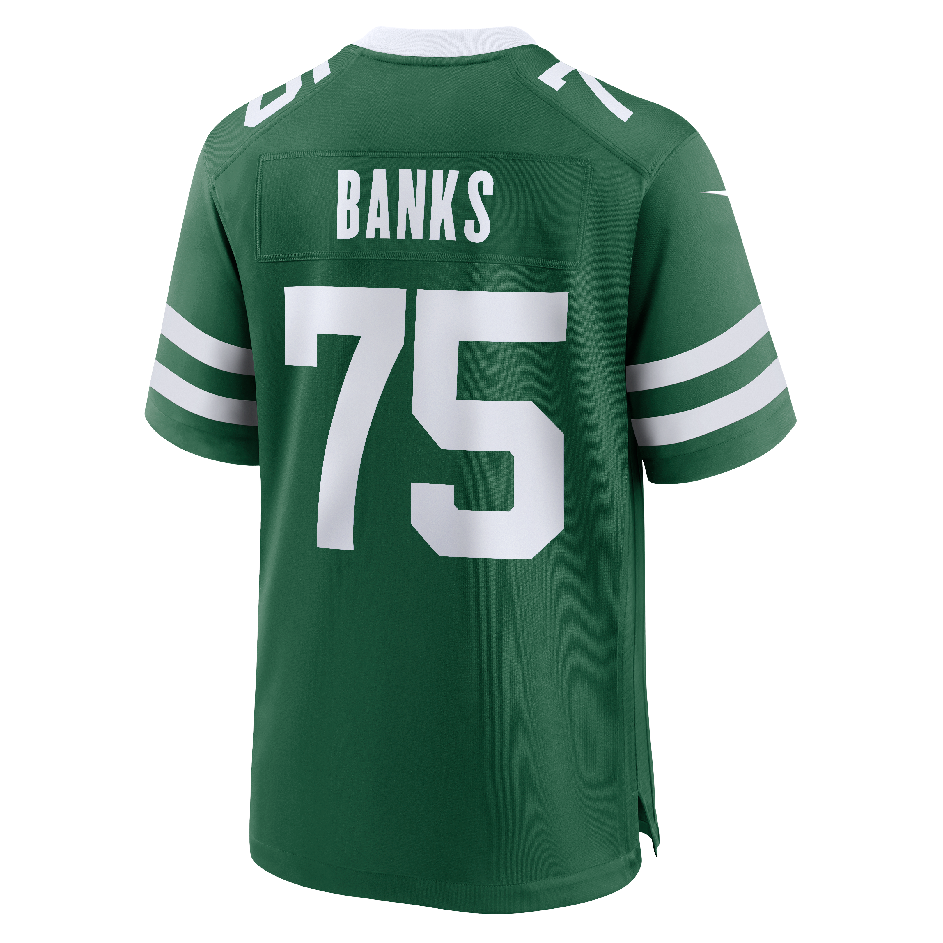 Maillot de match Nike Brant Banks Legacy Green pour homme, New York Jets.