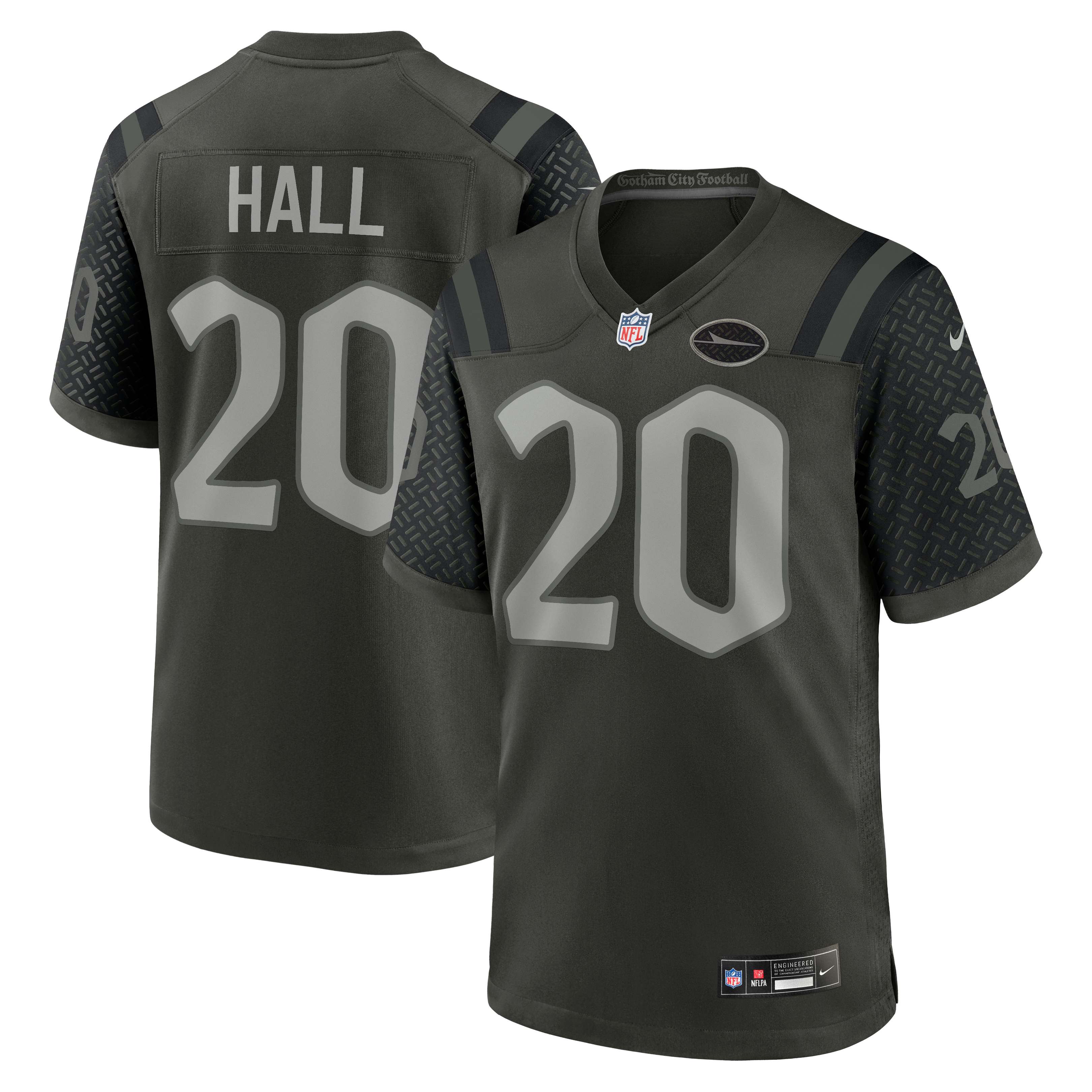 Men's Nike Breece Hall Green New York Jets Rivalries Collection Game Jersey