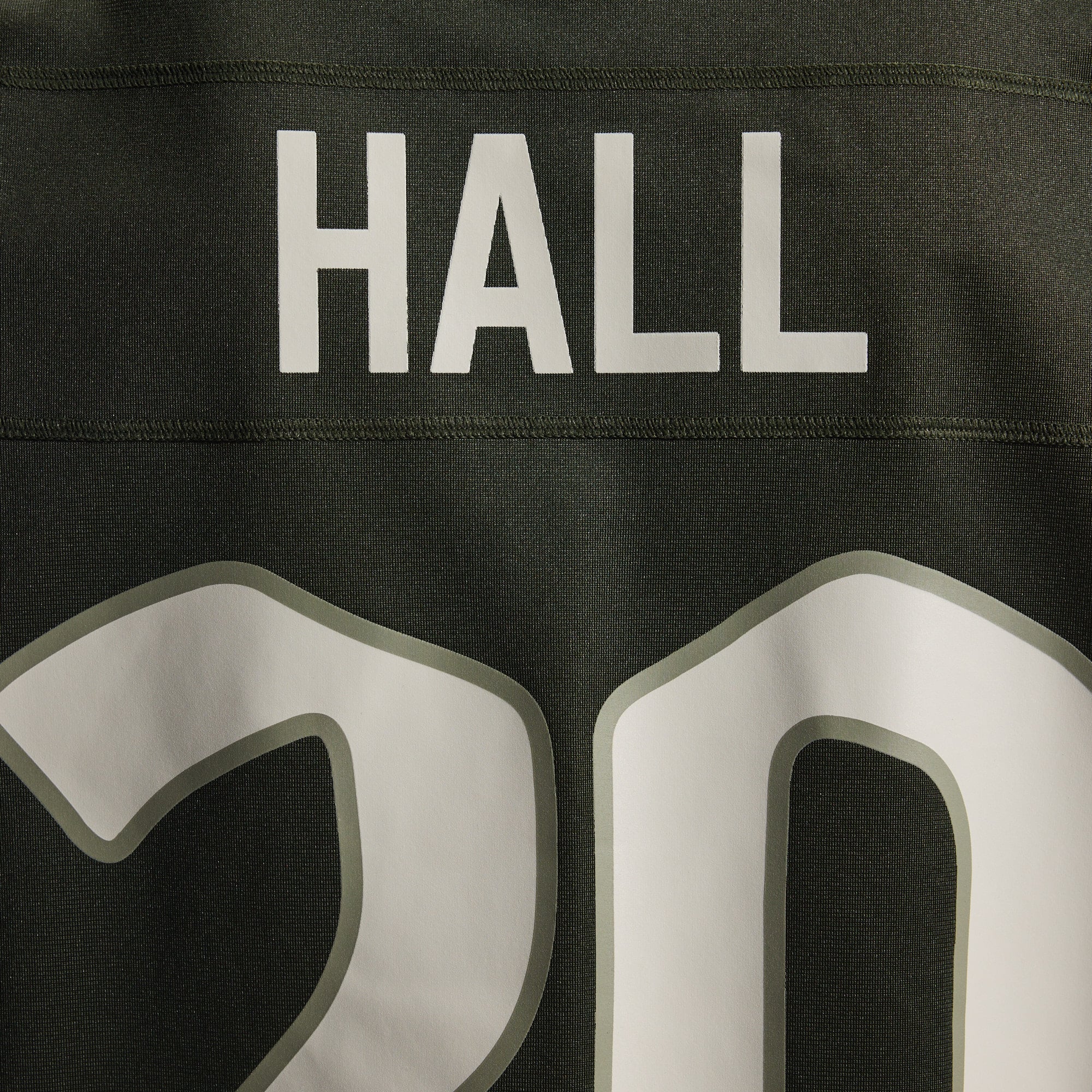 Men's Nike Breece Hall Green New York Jets Rivalries Collection Game Jersey