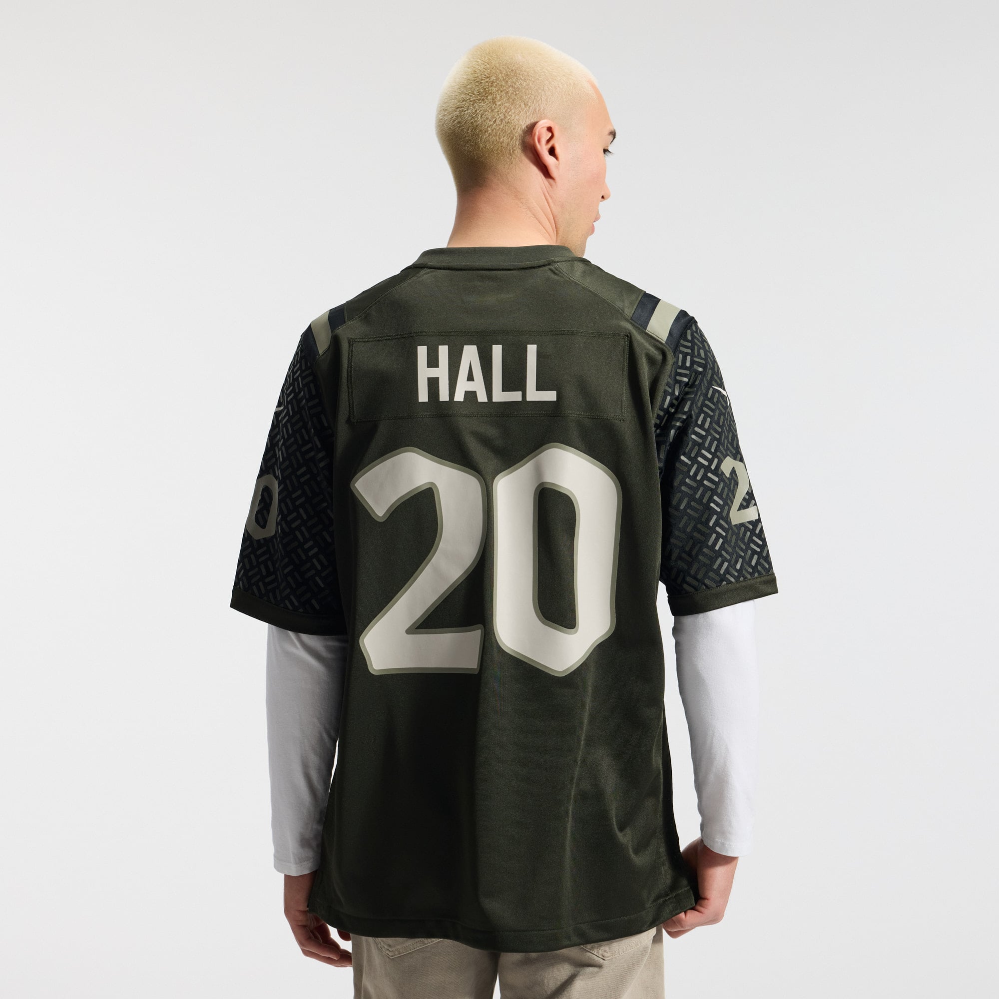 Men's Nike Breece Hall Green New York Jets Rivalries Collection Game Jersey