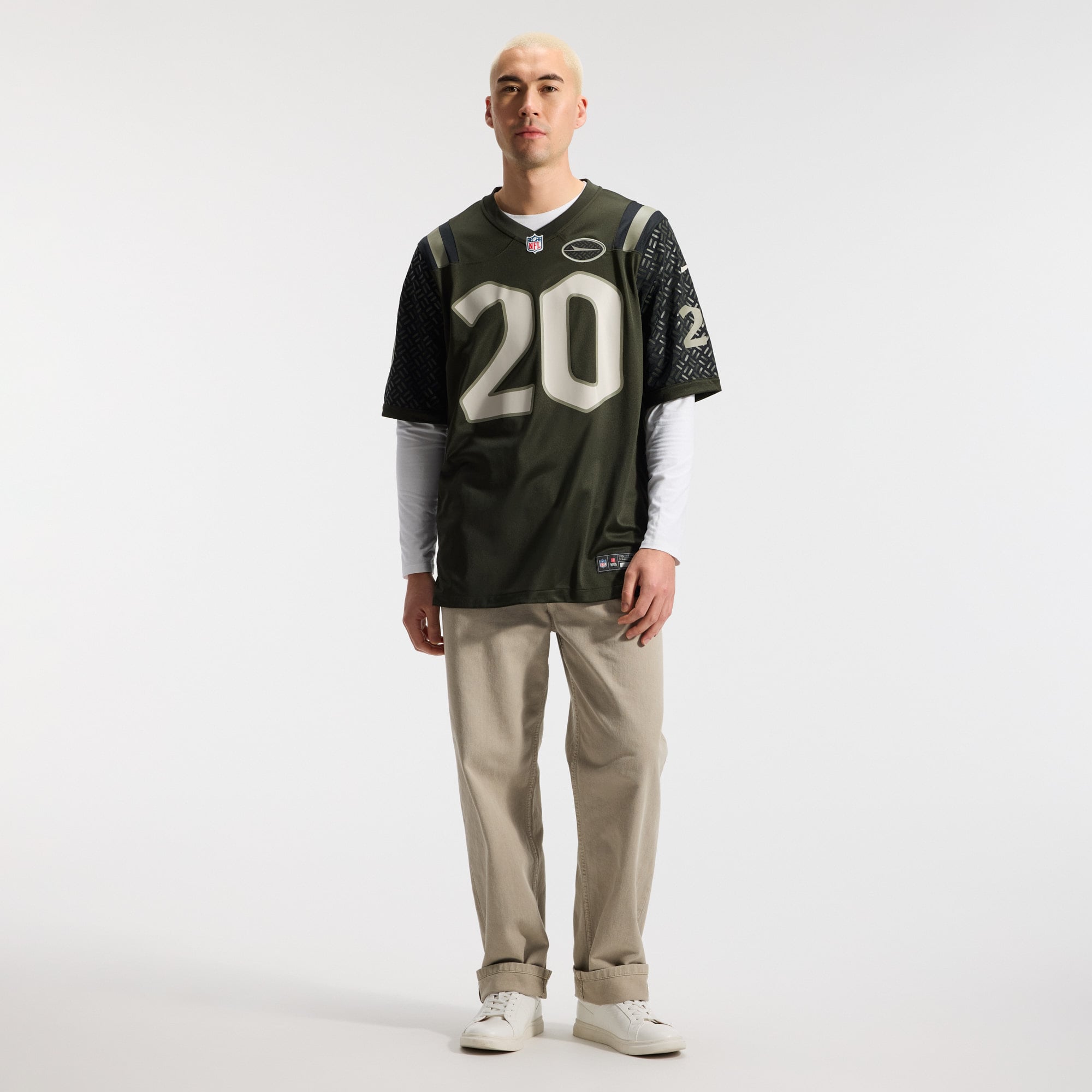 Men's Nike Breece Hall Green New York Jets Rivalries Collection Game Jersey