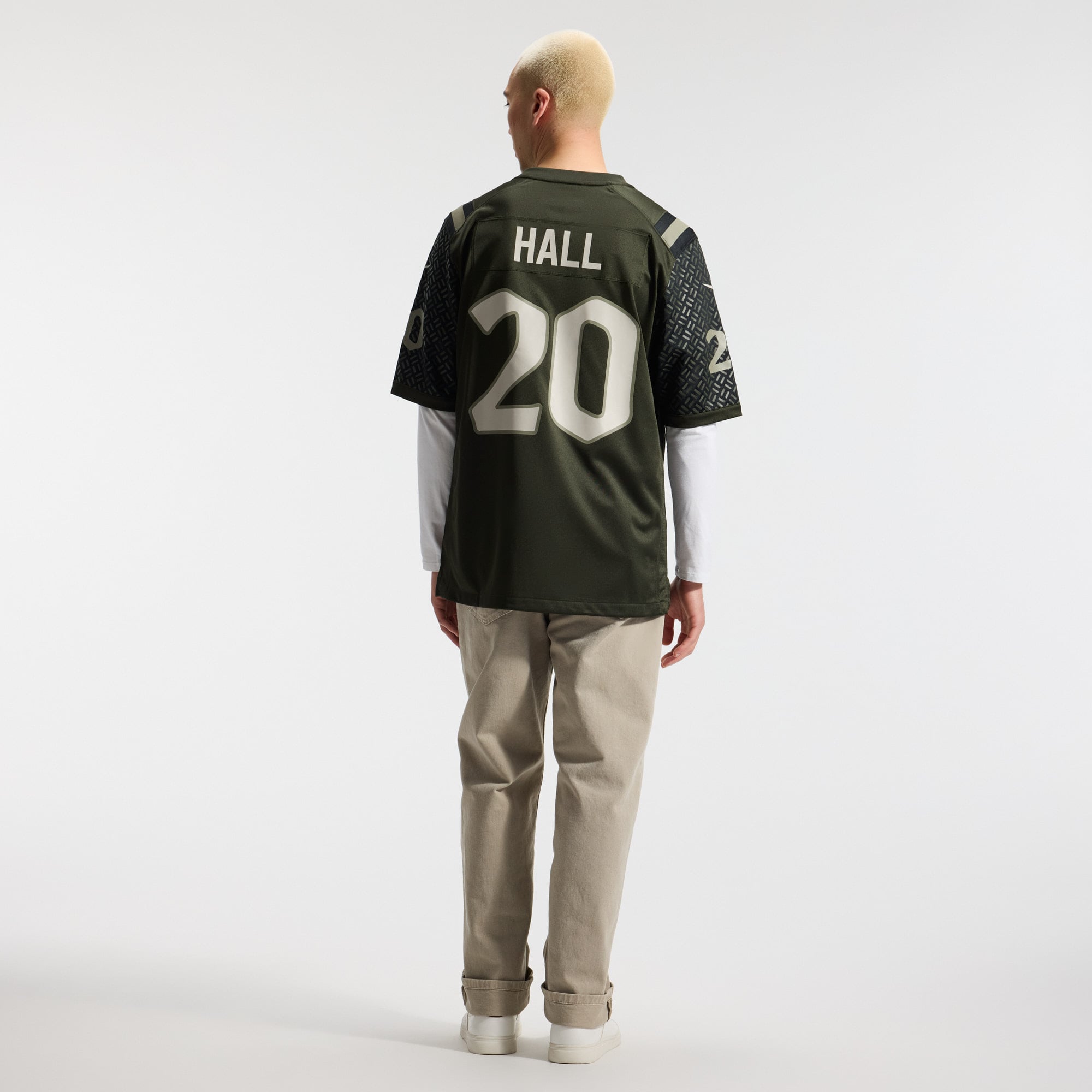 Men's Nike Breece Hall Green New York Jets Rivalries Collection Game Jersey