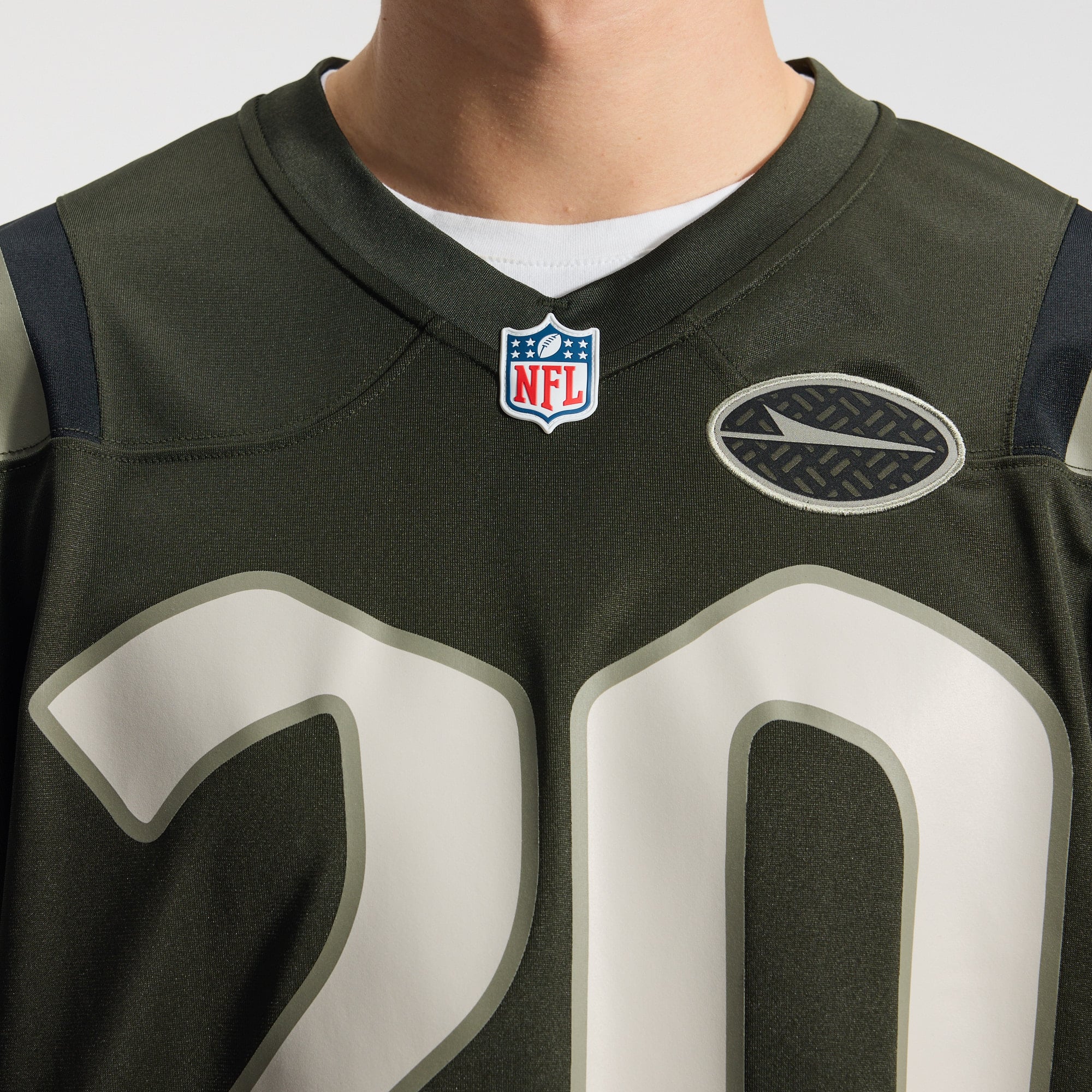 Men's Nike Breece Hall Green New York Jets Rivalries Collection Game Jersey