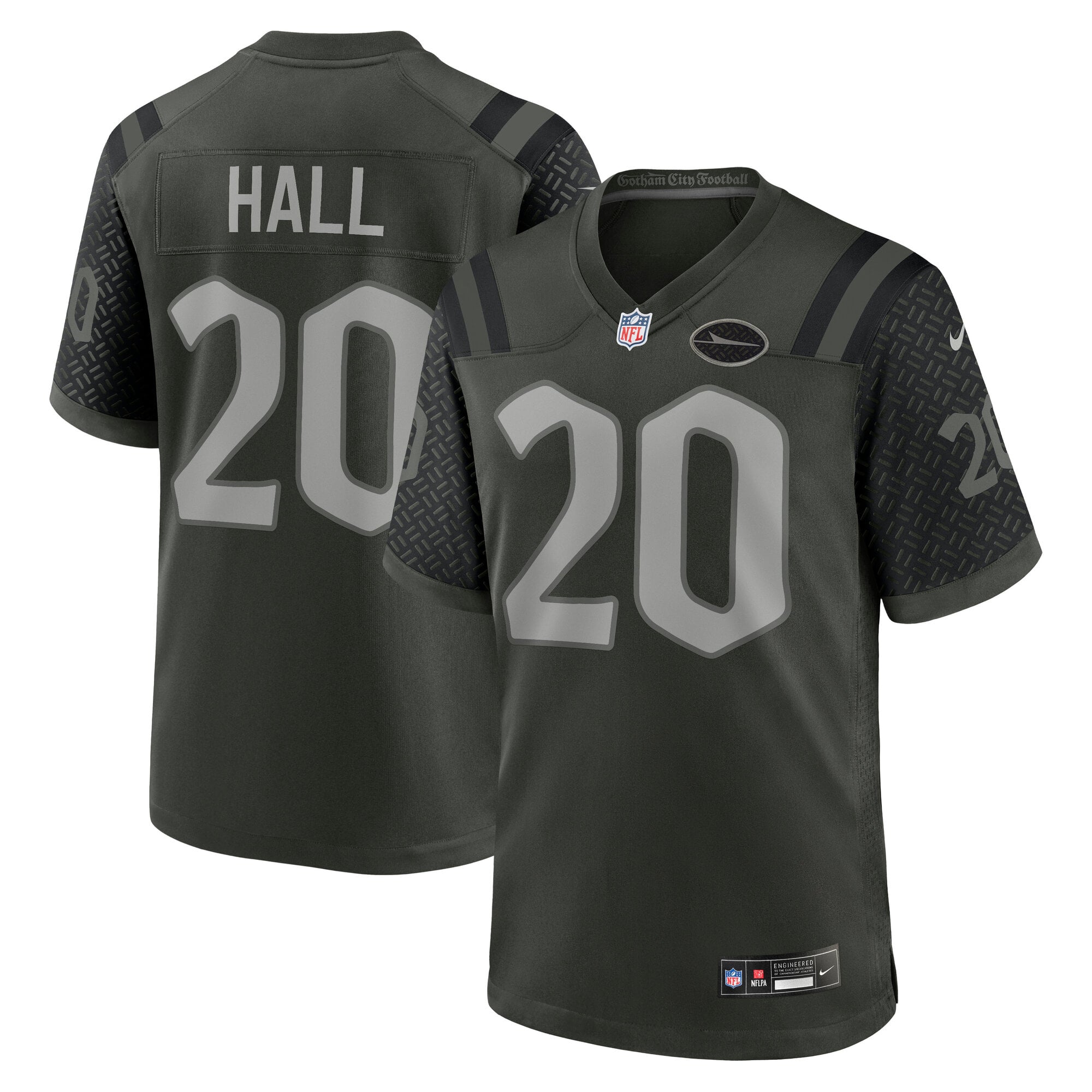 Men's Nike Breece Hall Green New York Jets Rivalries Collection Game Jersey