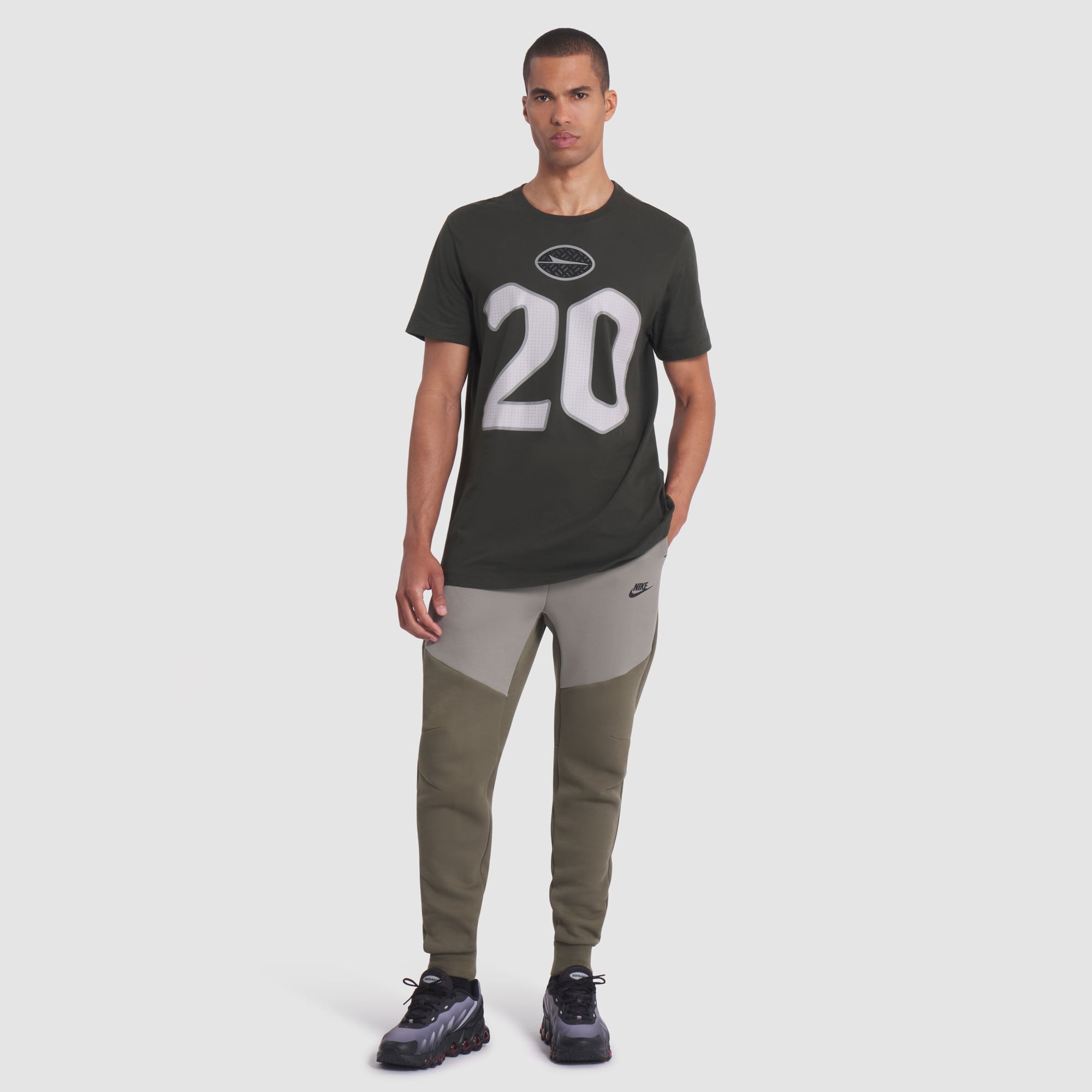 Men's Nike Breece Hall Green New York Jets Rivalries Collection Player Name & Number T-Shirt