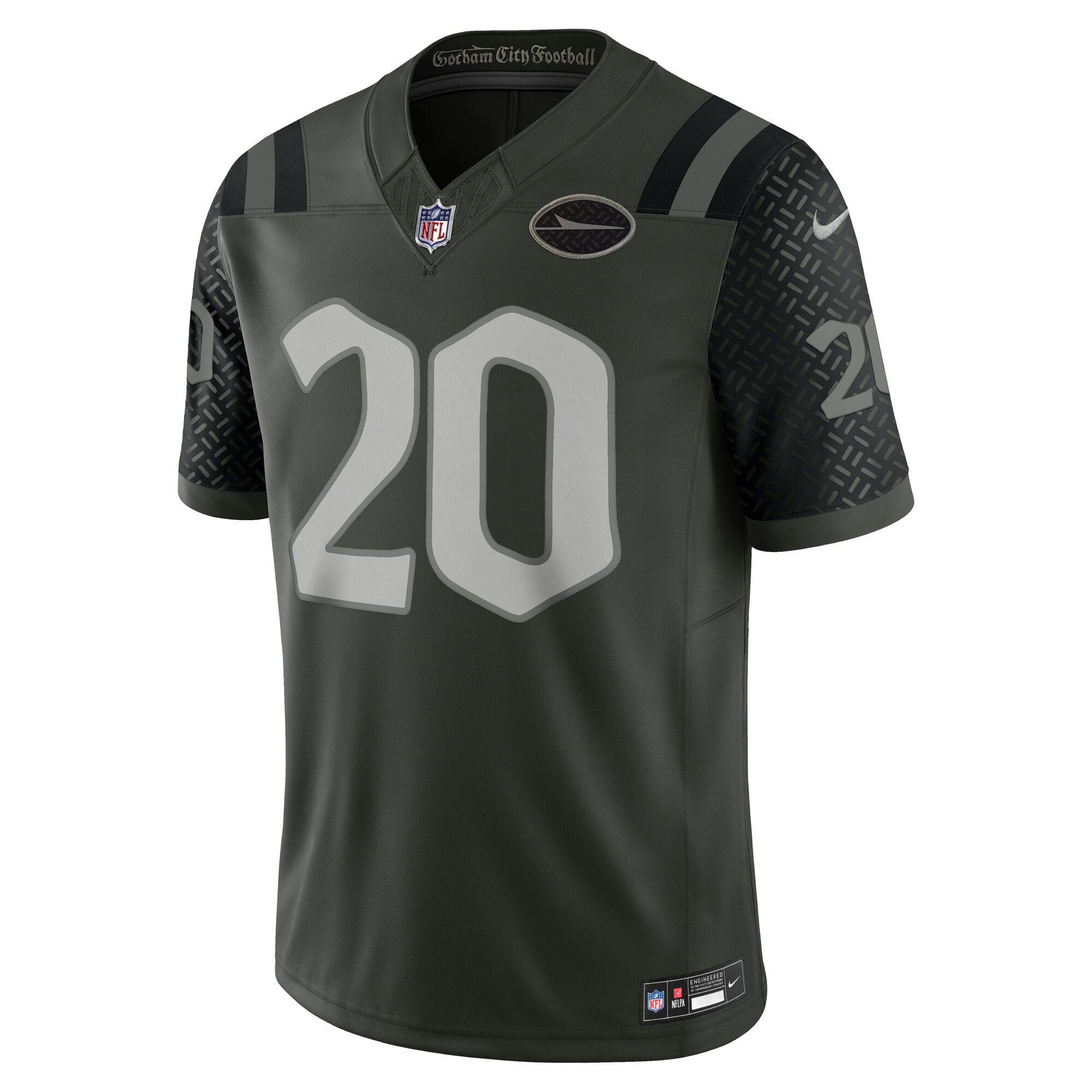 Maillot Nike Breece Hall vert New York Jets Collection Rivalries, édition limitée cousue, pour homme