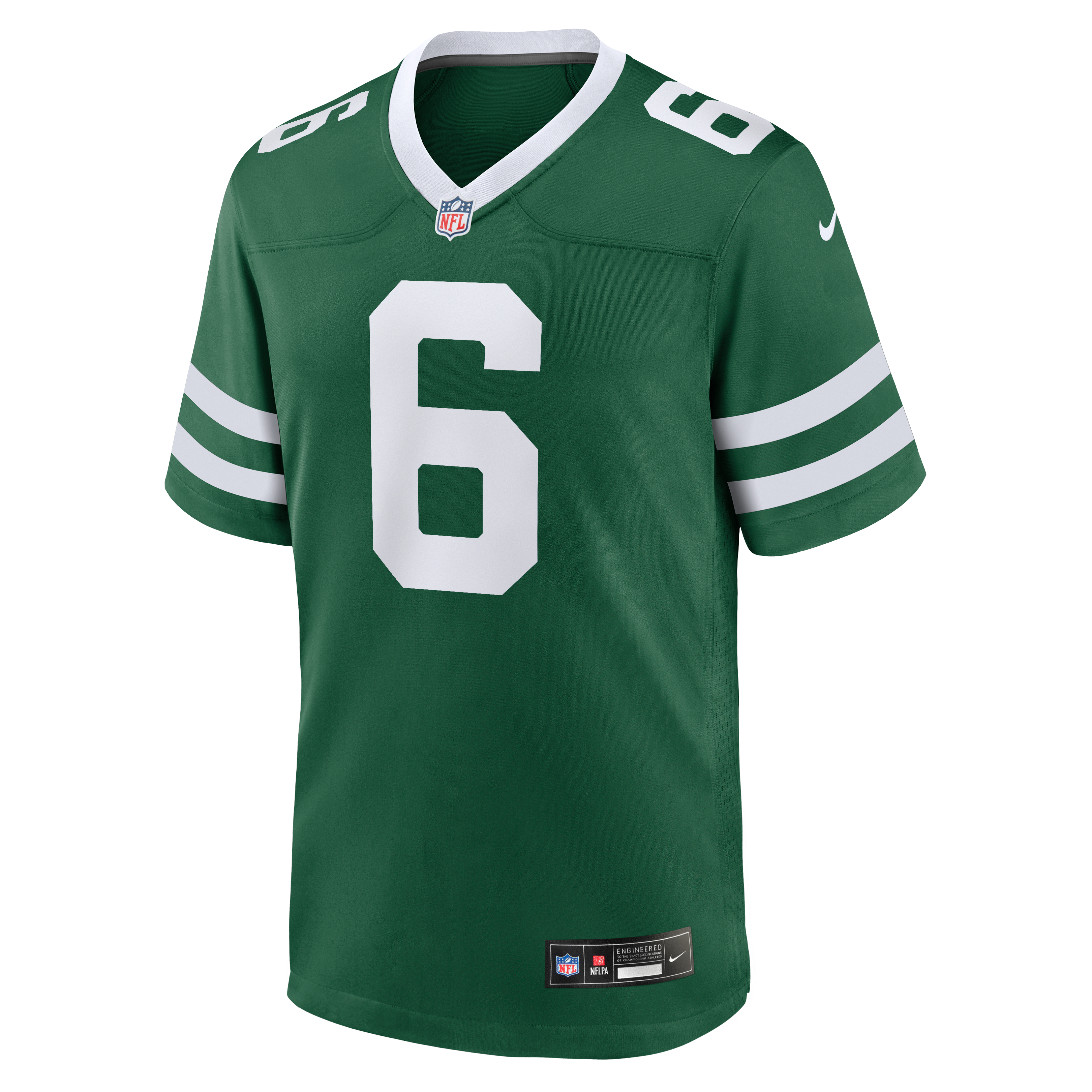 Maillot de match Nike Dane Belton Legacy Green pour homme, New York Jets