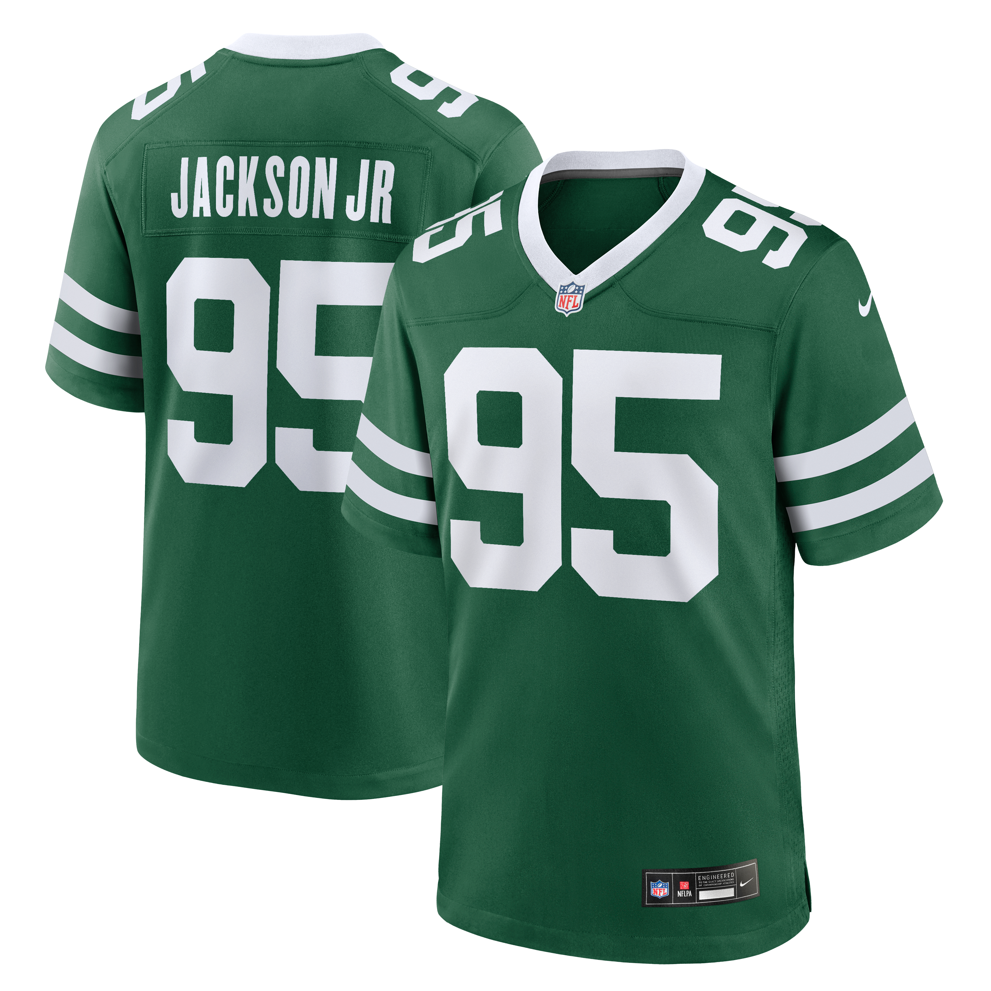 Maillot de match Nike Darrell Jackson Jr. Legacy vert pour homme, New York Jets