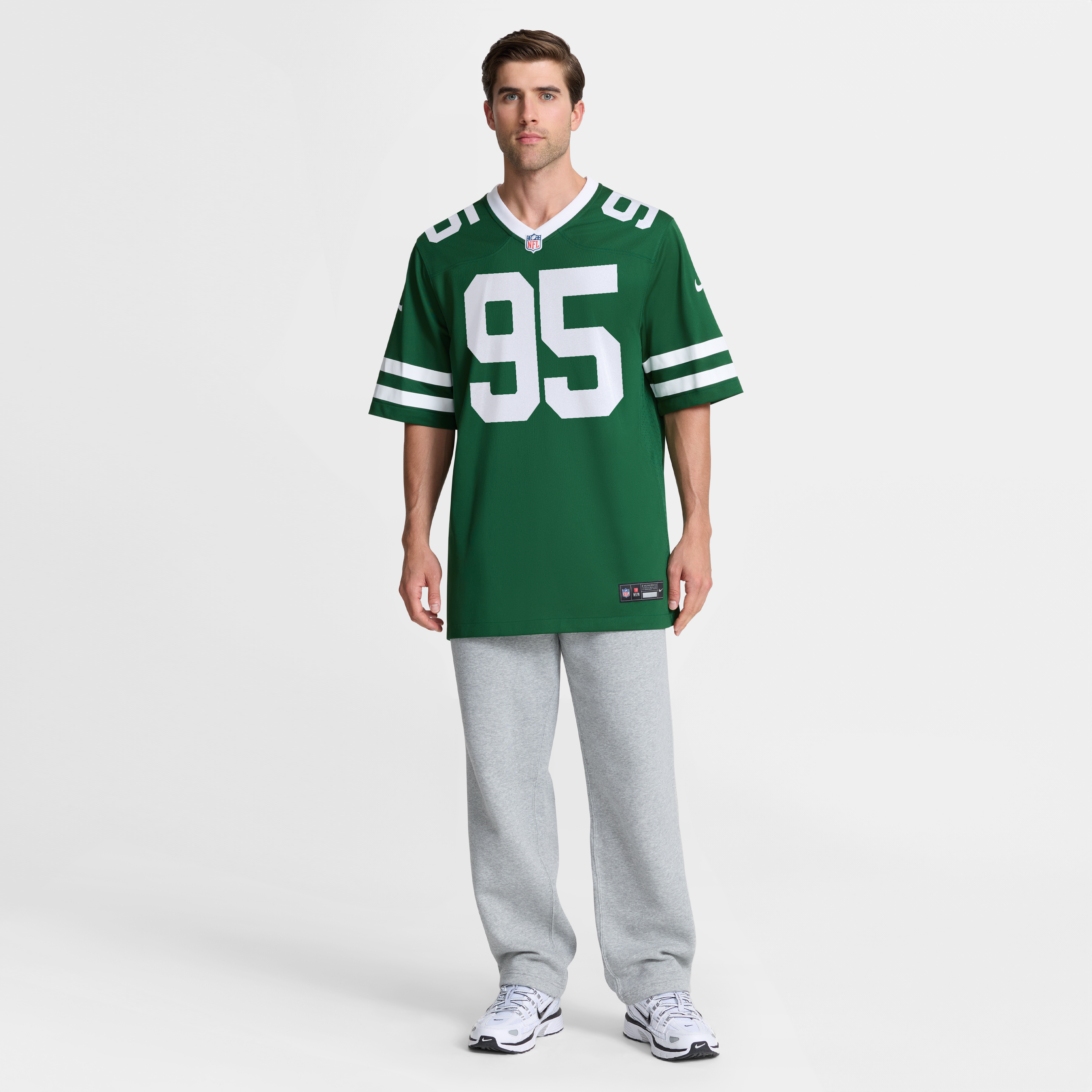 Maillot de match Nike Darrell Jackson Jr. Legacy vert pour homme, New York Jets
