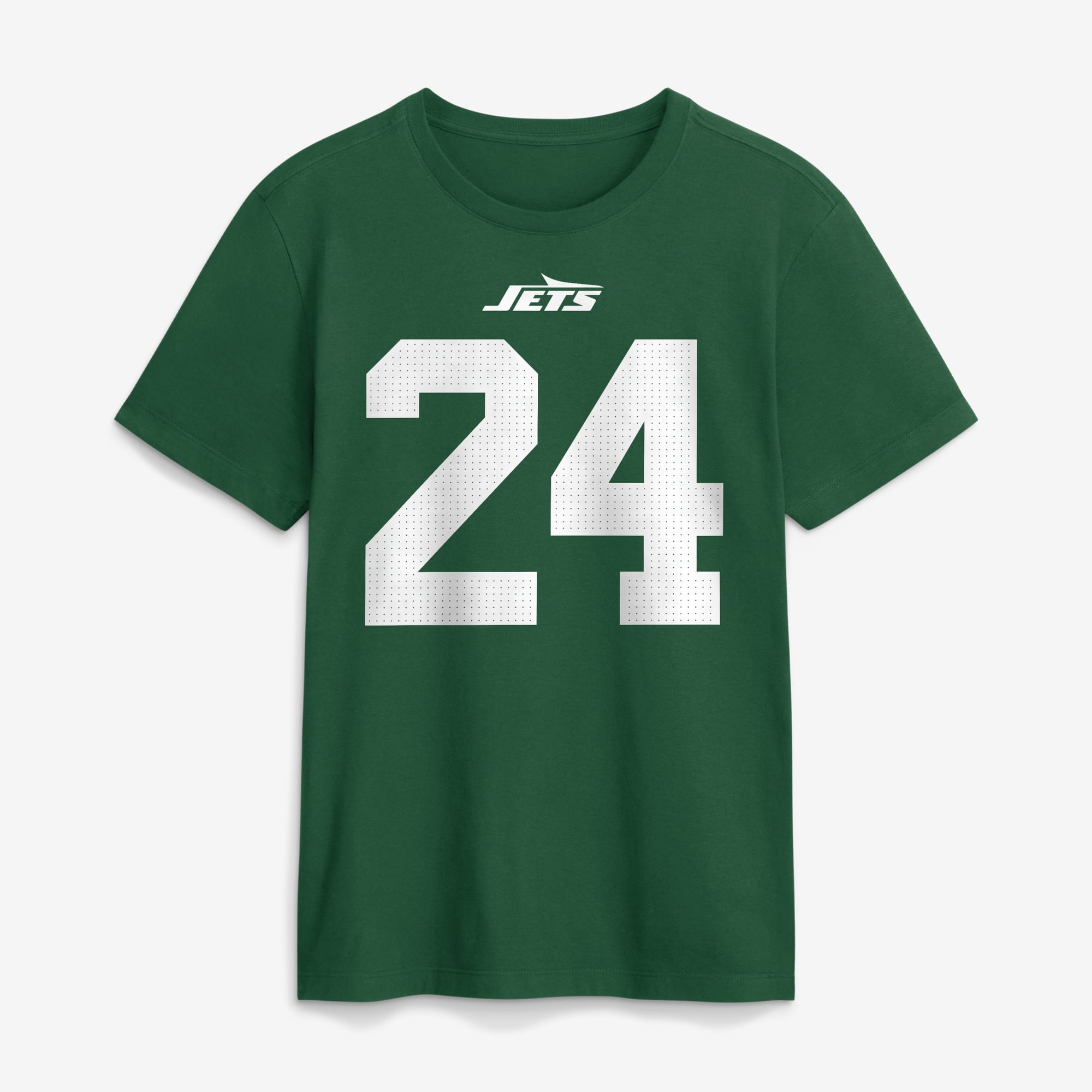 T-shirt Nike pour homme, vert, Darrelle Revis, New York Jets, nom et numéro retirés