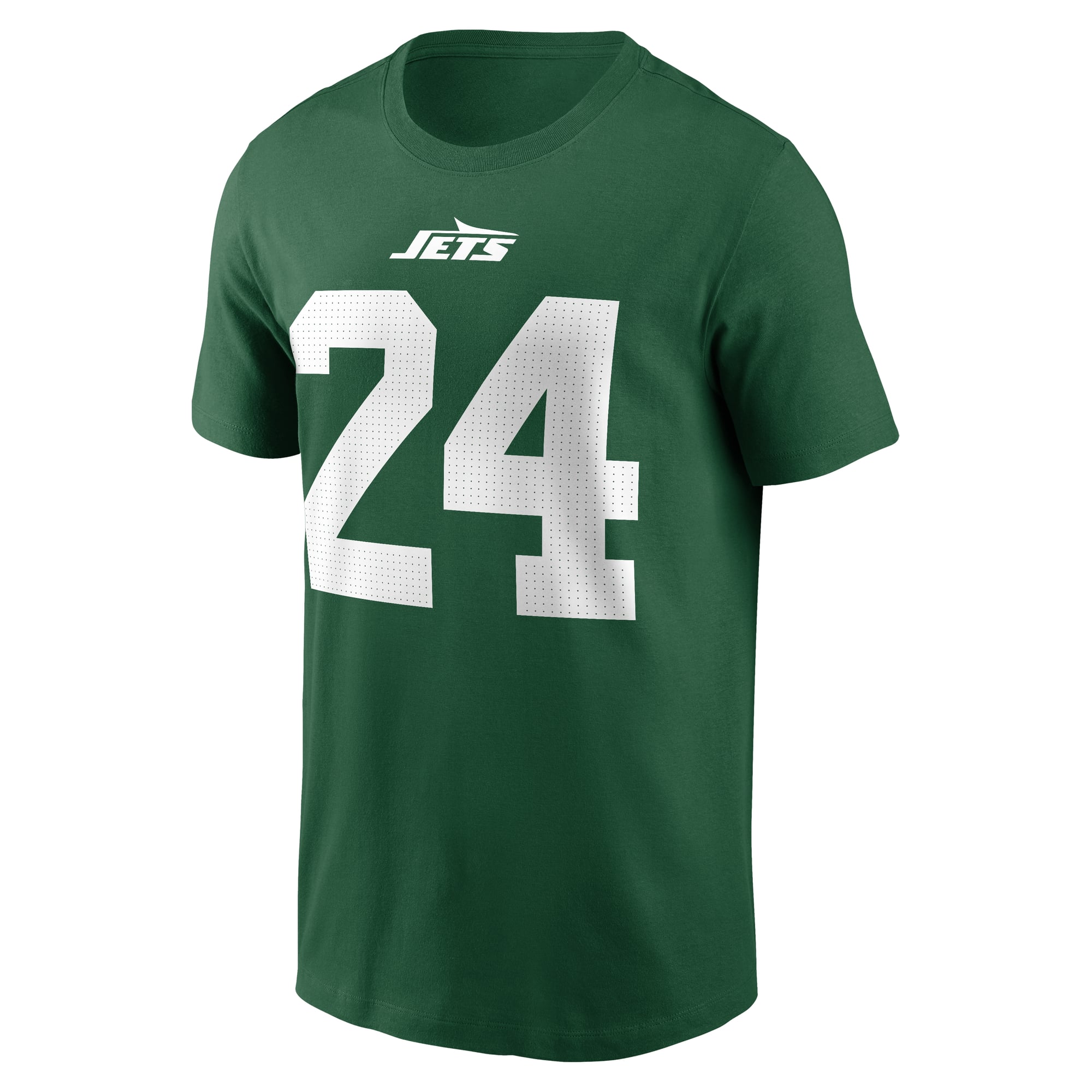 T-shirt Nike pour homme, vert, Darrelle Revis, New York Jets, nom et numéro retirés