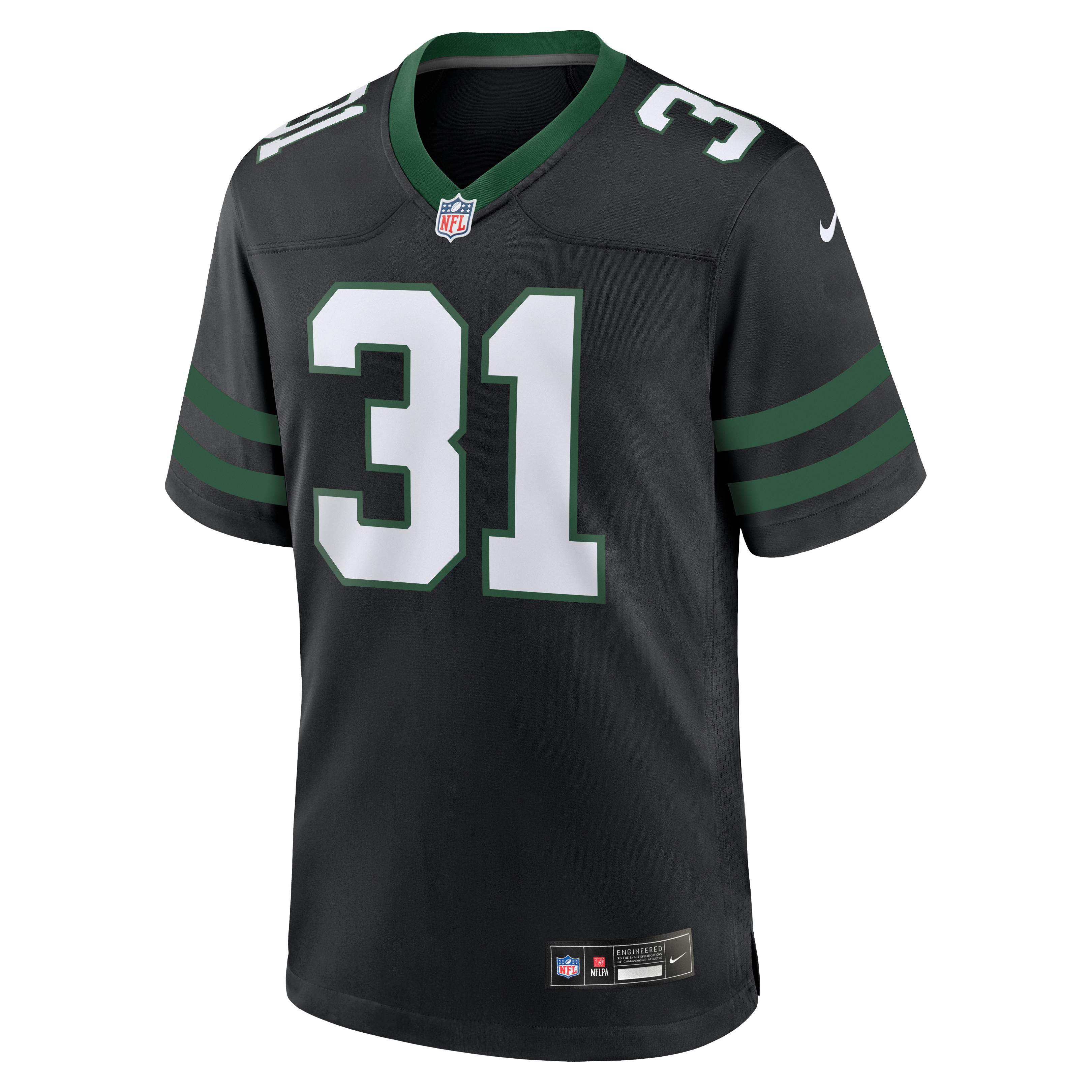 Maillot de joueur alternatif Nike David Bailey Legacy noir des New York Jets pour homme