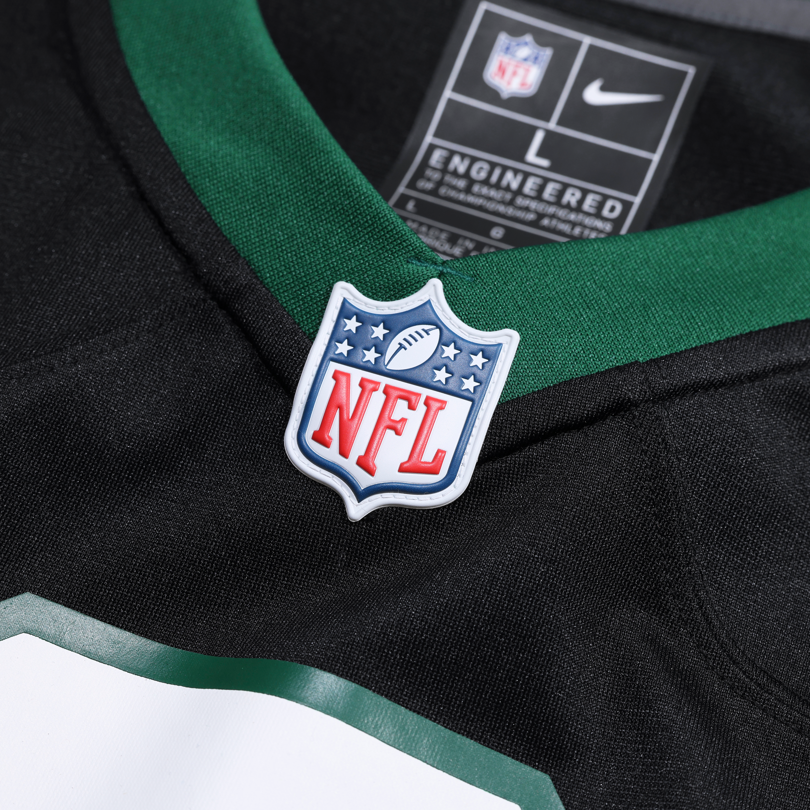 Maillot de joueur alternatif Nike David Bailey Legacy noir des New York Jets pour homme