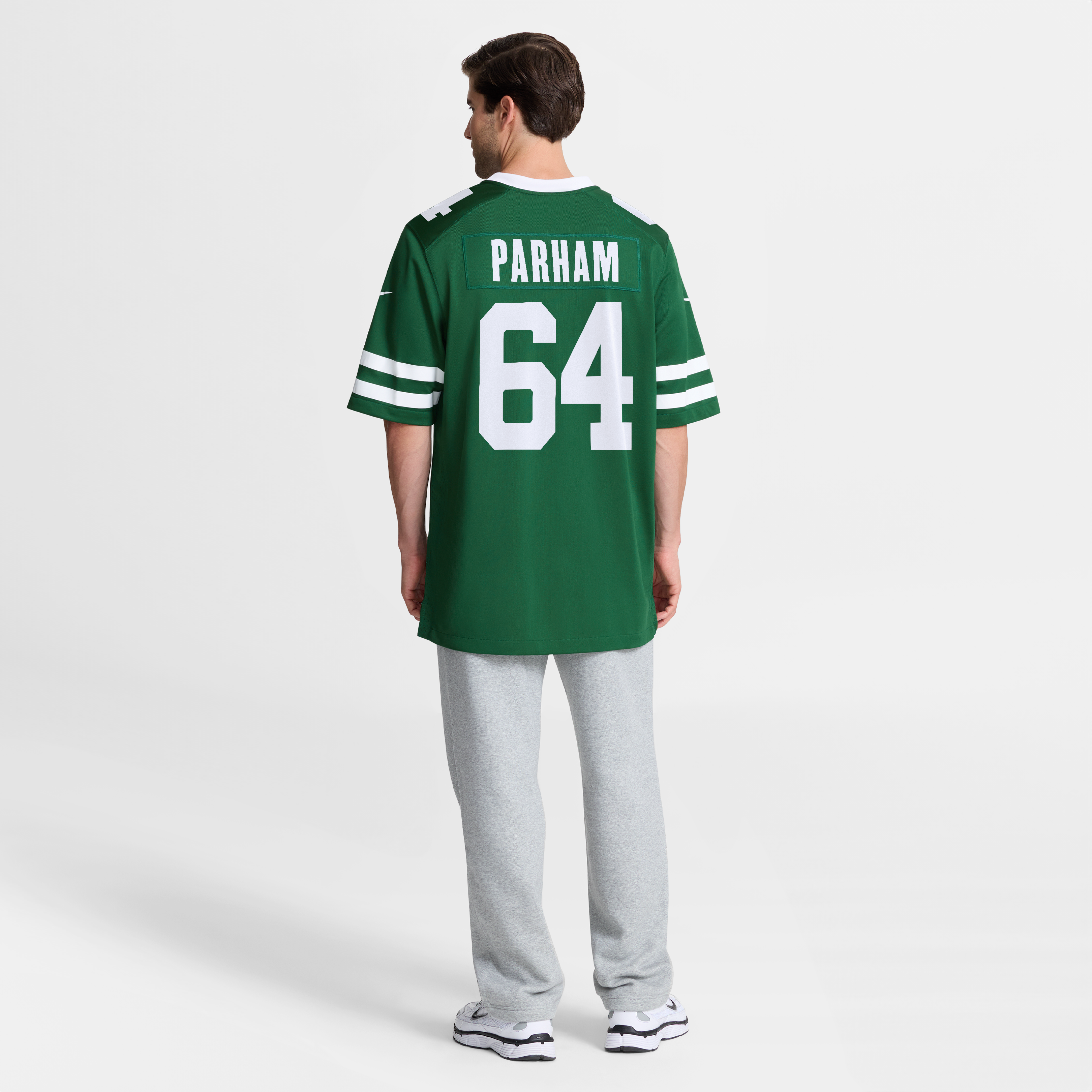 Men's Nike Dylan Parham Legacy Green New York Jets Team Game Jersey