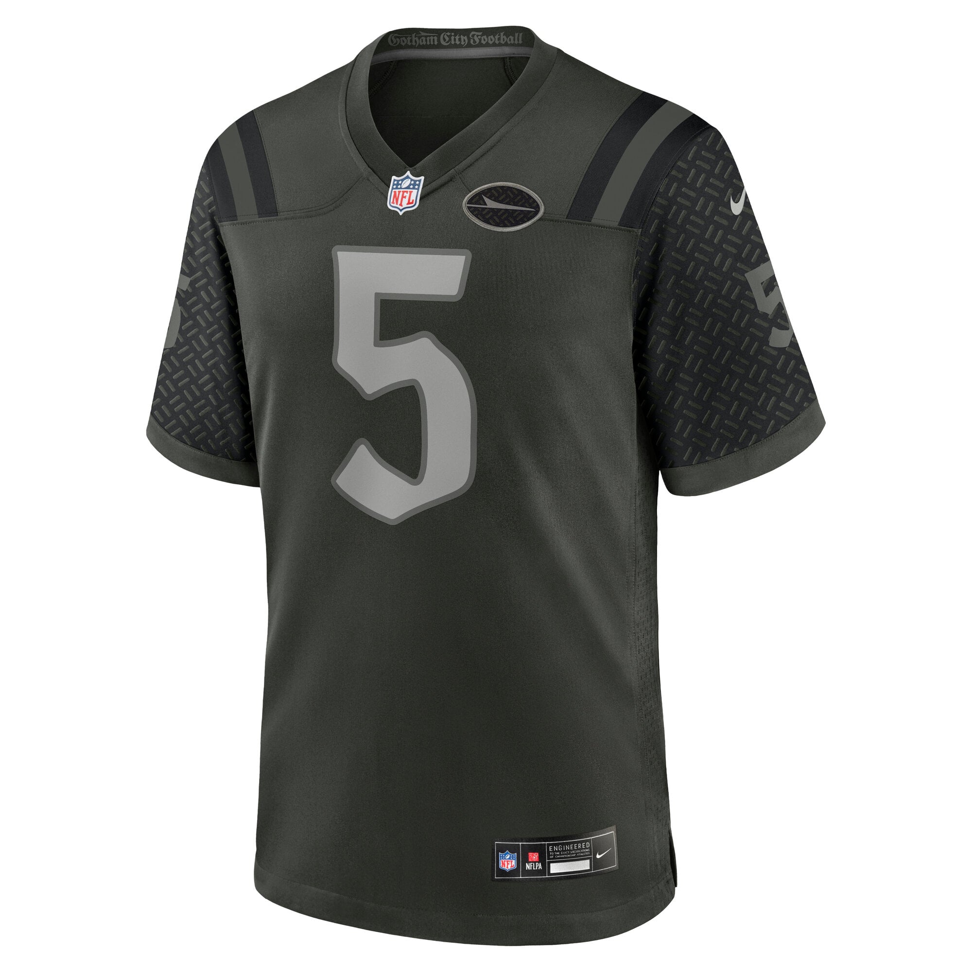 Men's Nike Garrett Wilson Green New York Jets Rivalries Collection Game Jersey