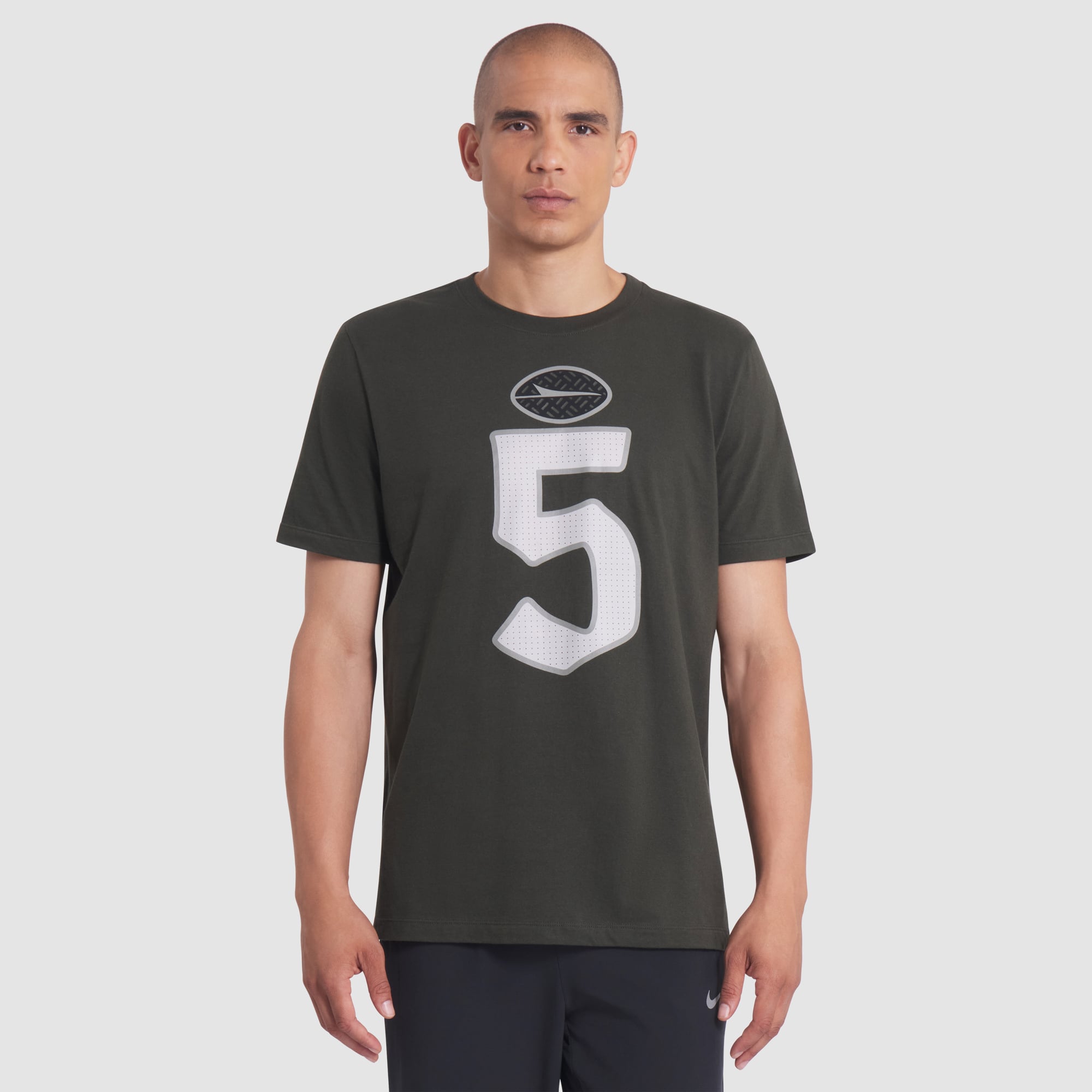 Men's Nike Garrett Wilson Green New York Jets Rivalries Collection Player Name & Number T-Shirt