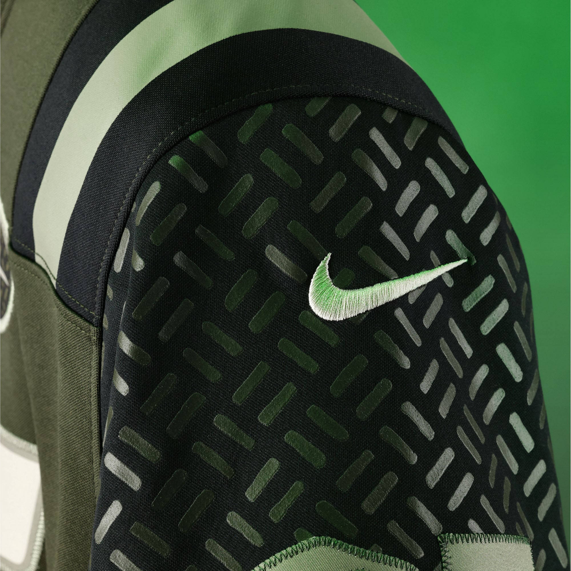 Men's Nike Garrett Wilson Green New York Jets Rivalries Collection Stitched Limited Jersey