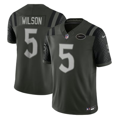 Garrett Wilson New York Jets Nike Rivalries Collection Stitched Limited Jersey - Green