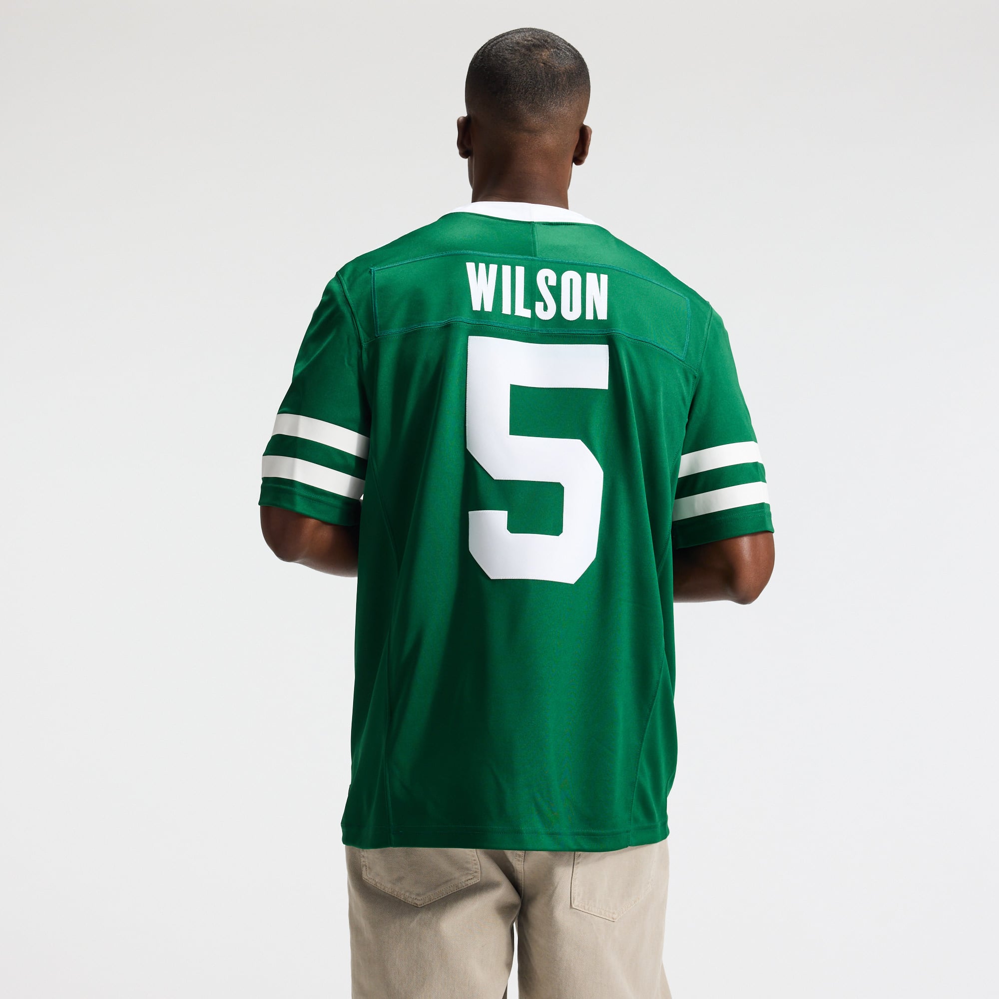 Men's Nike Garrett Wilson Legacy Green New York Jets Team Vapor F.U.S.E. Stitched Limited Jersey