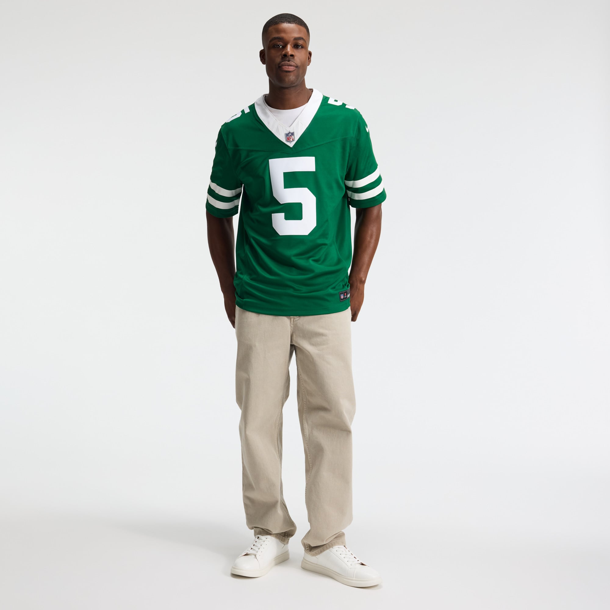 Men's Nike Garrett Wilson Legacy Green New York Jets Team Vapor F.U.S.E. Stitched Limited Jersey