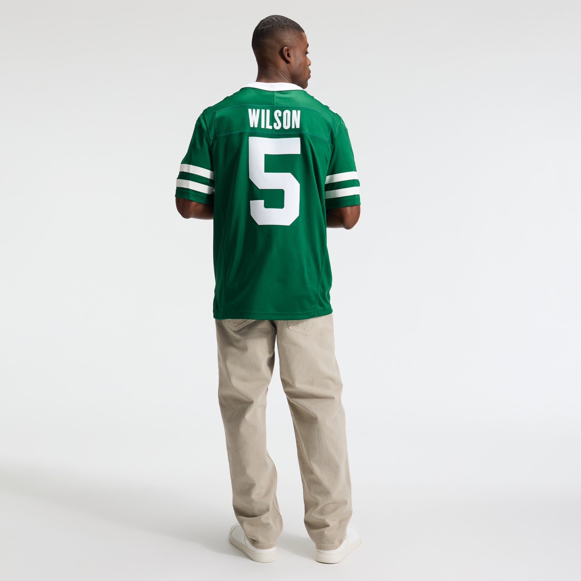 Men's Nike Garrett Wilson Legacy Green New York Jets Team Vapor F.U.S.E. Stitched Limited Jersey
