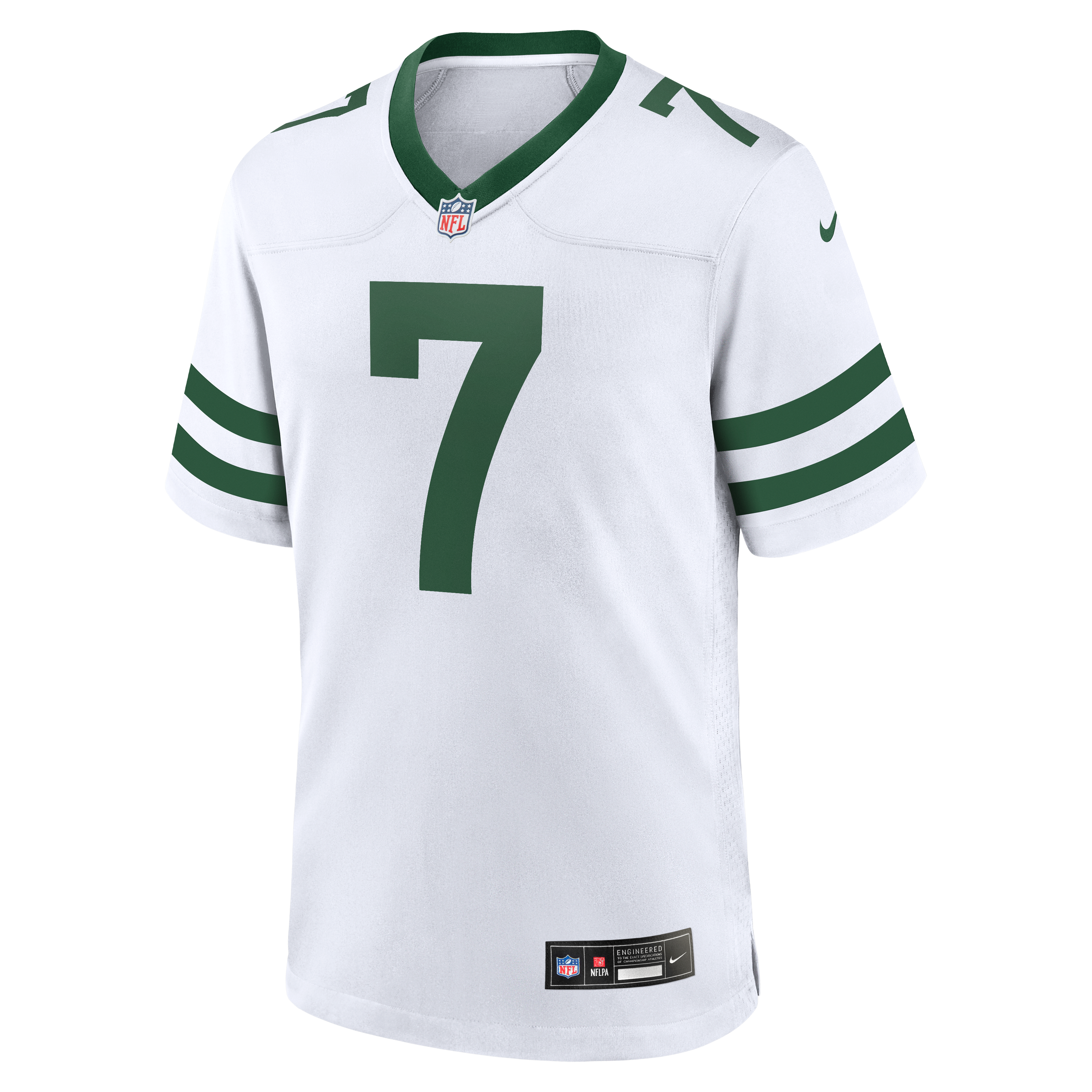 Maillot de match Nike Geno Smith Legacy blanc pour homme, New York Jets