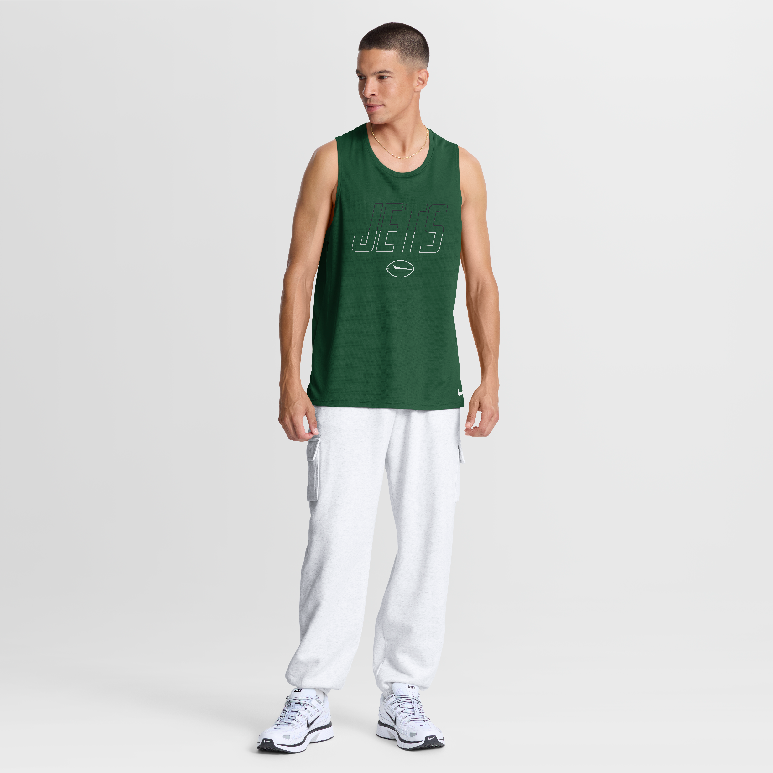 Débardeur Nike vert New York Jets Kickoff Miler Dri-FIT pour homme