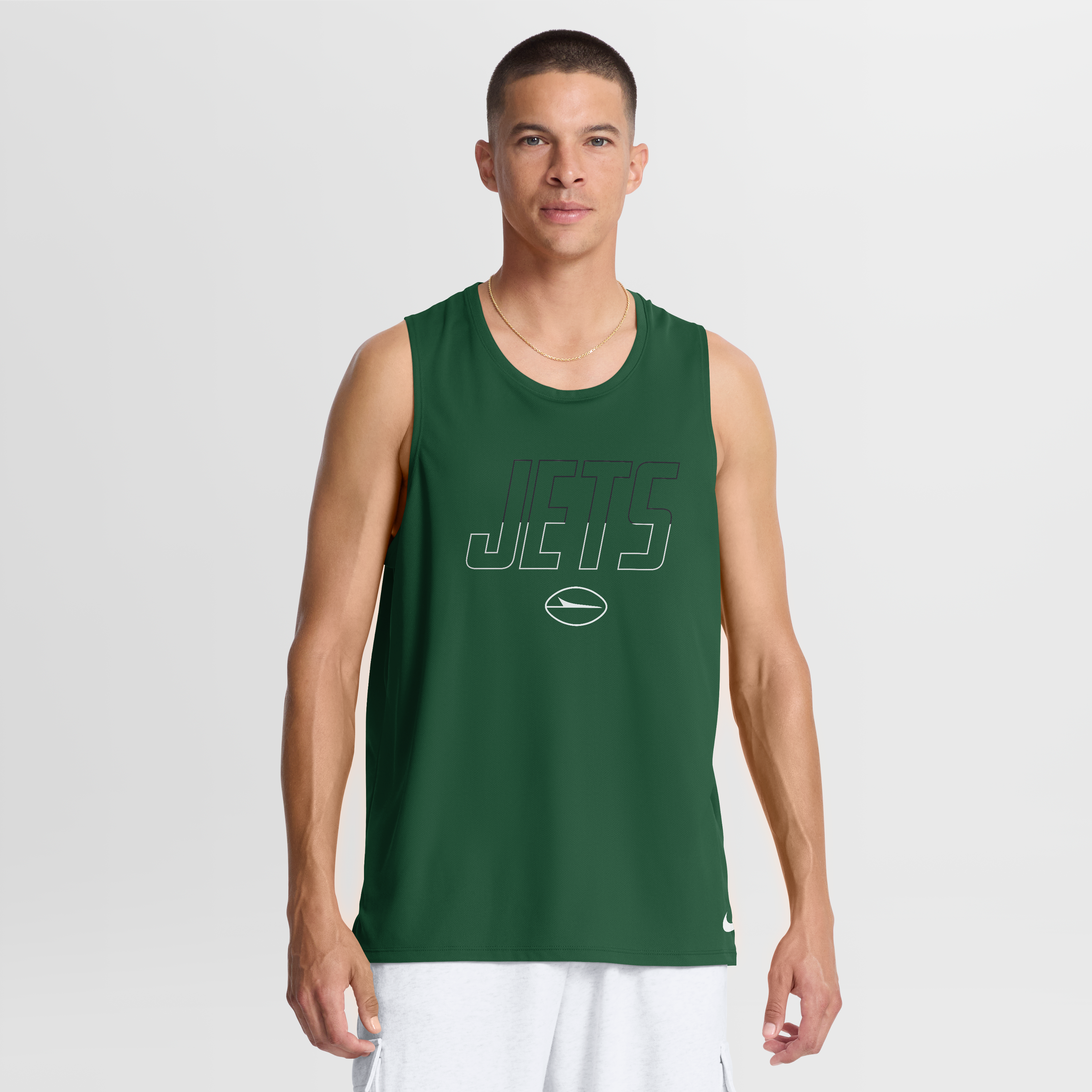 Débardeur Nike vert New York Jets Kickoff Miler Dri-FIT pour homme