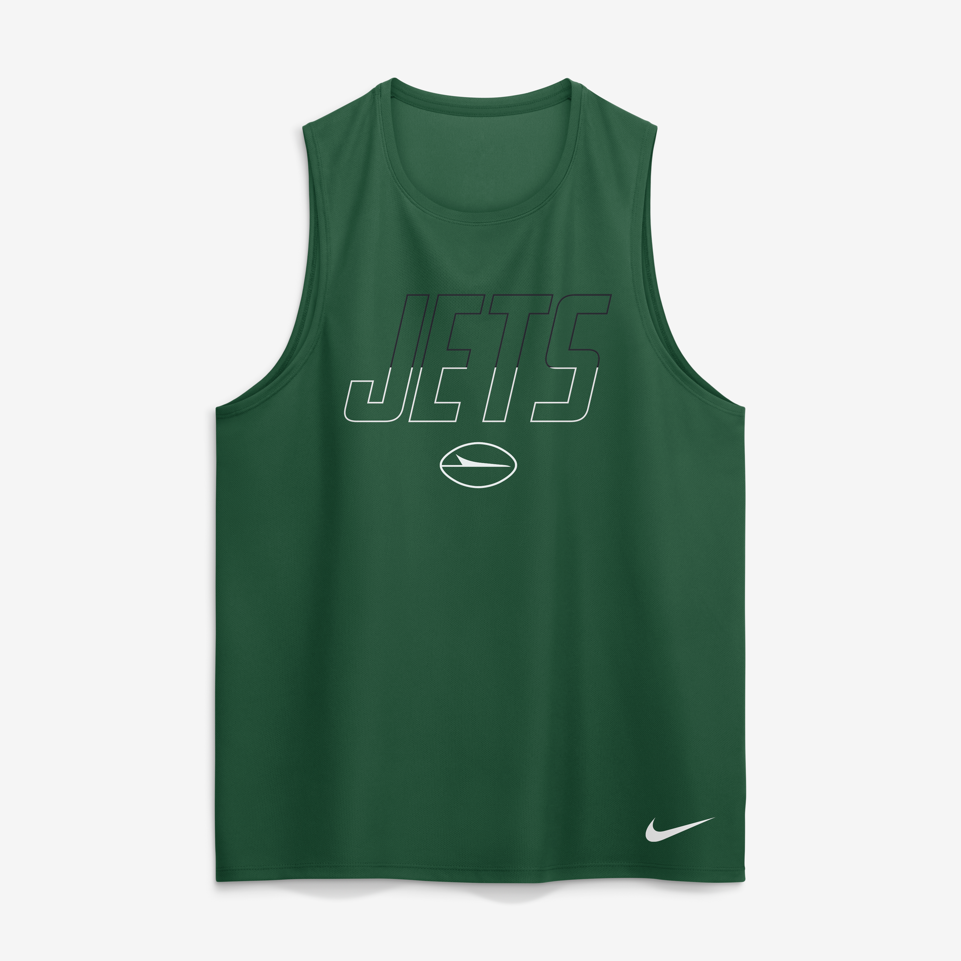 Débardeur Nike vert New York Jets Kickoff Miler Dri-FIT pour homme