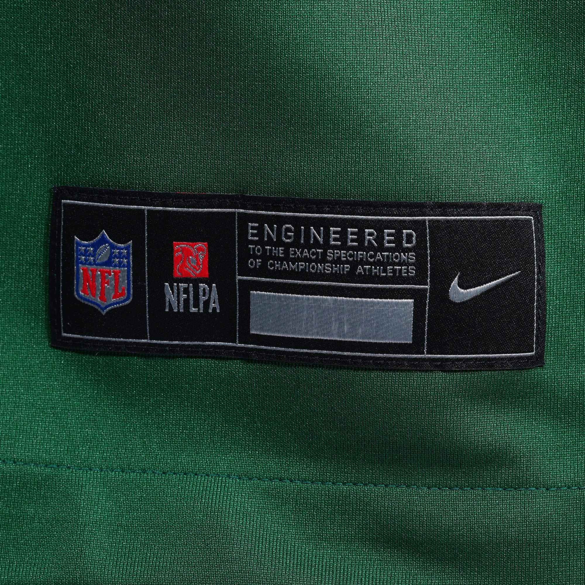 Maillot de match Nike vert pour homme des New York Jets, porté par Omar Cooper Jr.