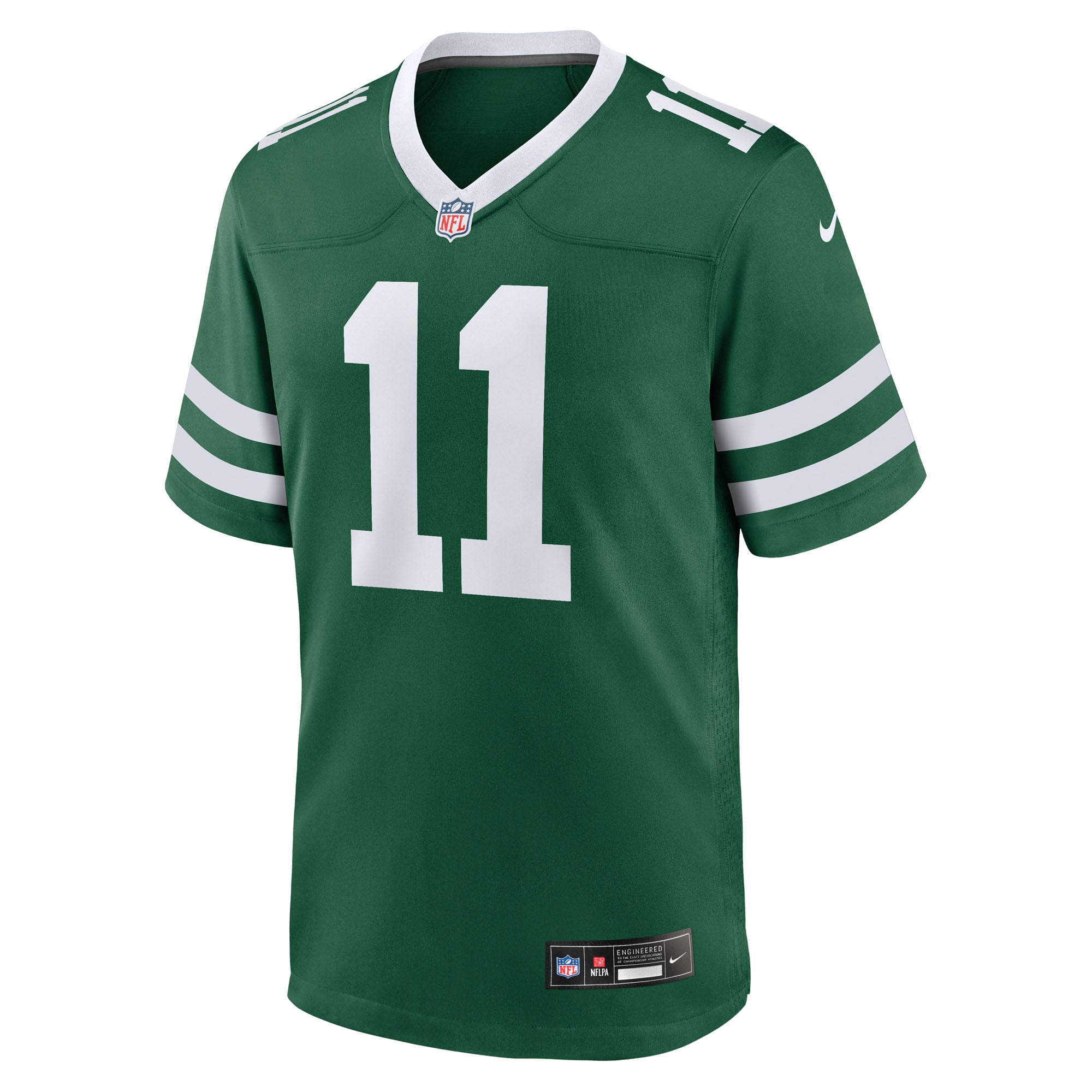 Maillot de match Nike vert pour homme des New York Jets, porté par Omar Cooper Jr.