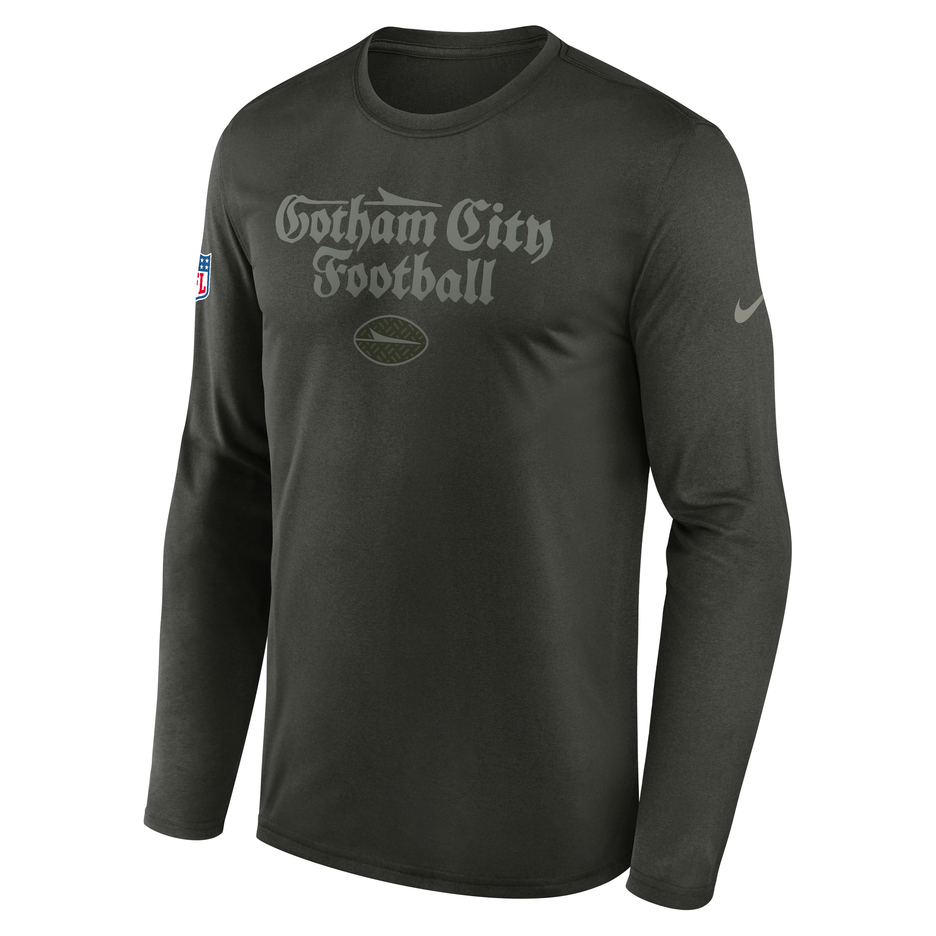 Men's Nike Green New York Jets Rivalries Collection Sideline Legend Long Sleeve T-Shirt