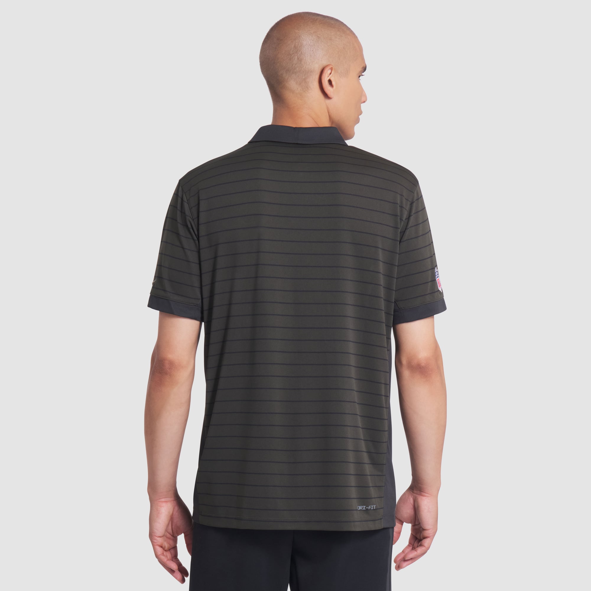 Men's Nike Green New York Jets Rivalries Collection Sideline Victory Striped Dri-FIT Polo