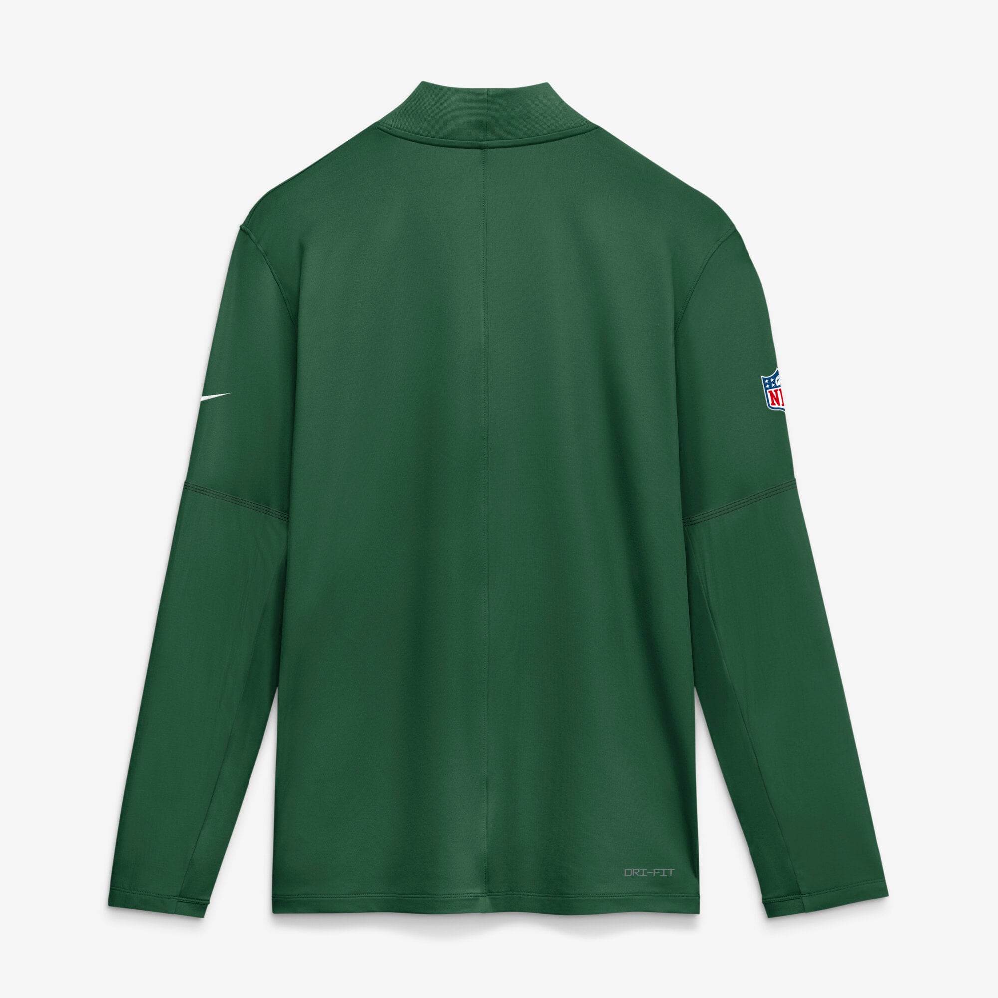 Pull-over Nike vert New York Jets Sideline Logo Glory pour homme, mi-lourd, Dri-FIT, demi-zip