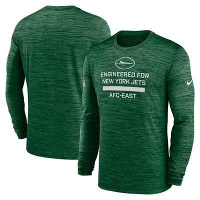 New York Jets Nike Sideline Velocity Dri-FIT Long Sleeve T-Shirt - Green
